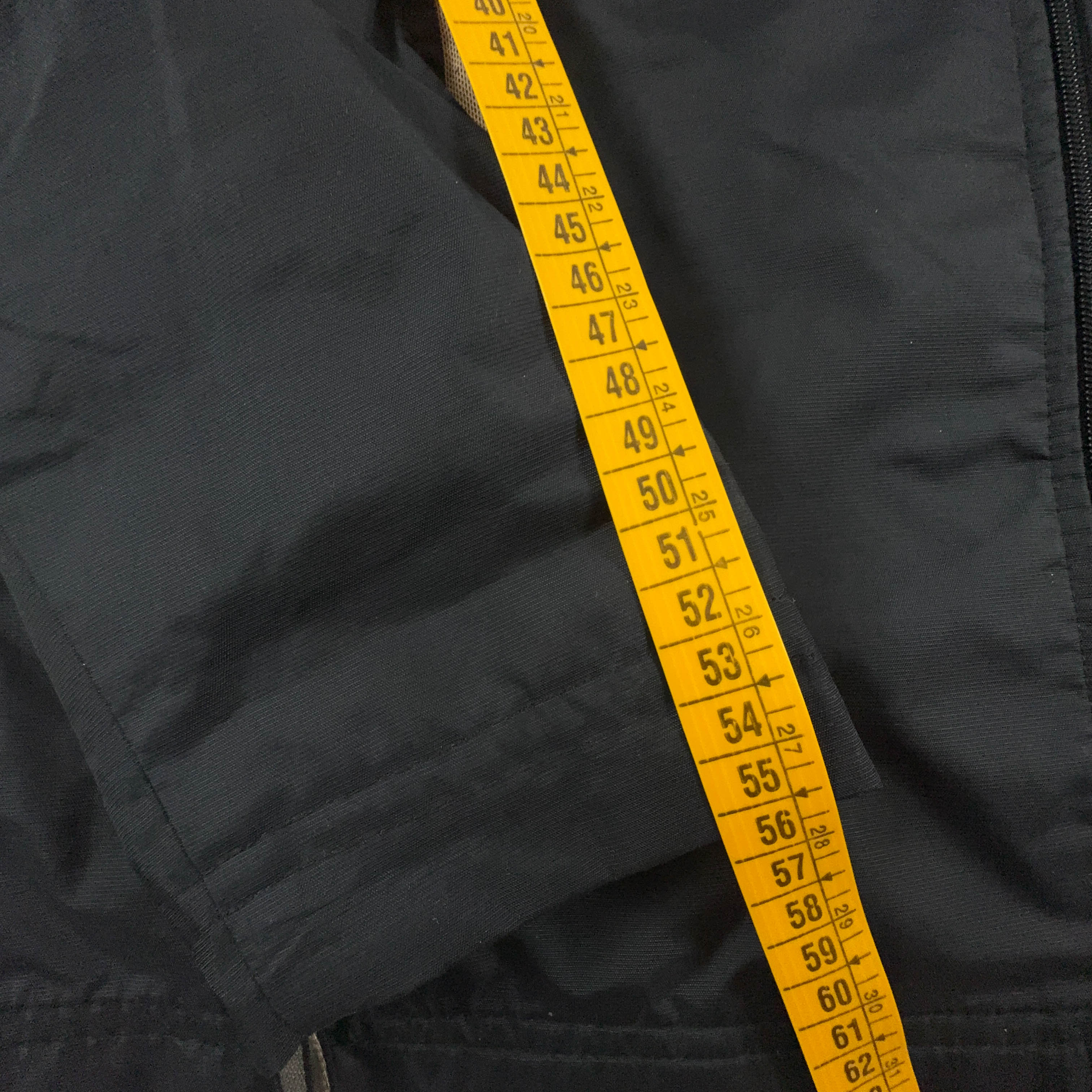 Giacca a vento Nike Vintage nera con zip anni 90 - Taglia S uomo