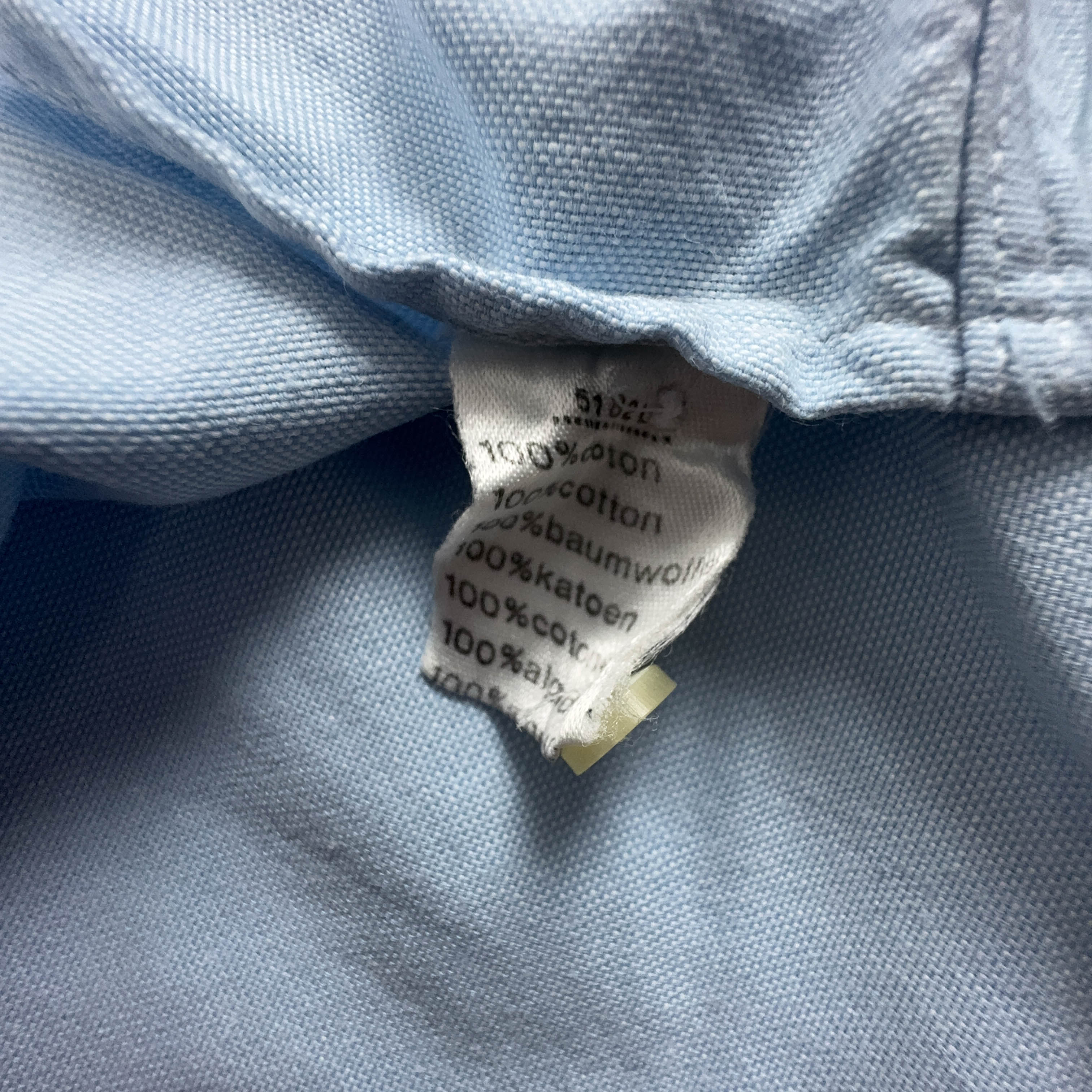 Camicia Lacoste azzurra tinta unita - Taglia 40 uomo