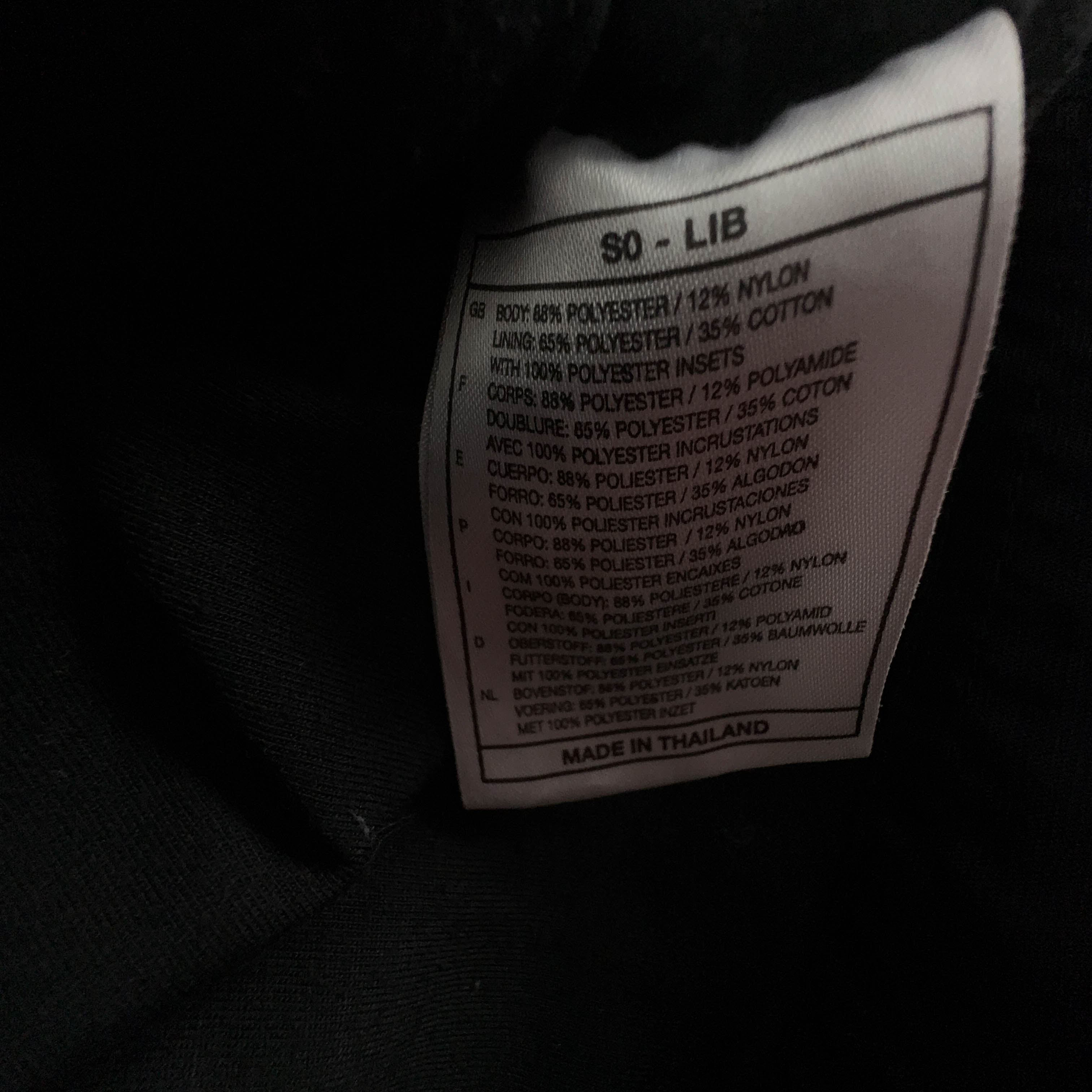 Giacca a vento Nike Vintage nera con zip anni 90 - Taglia S uomo