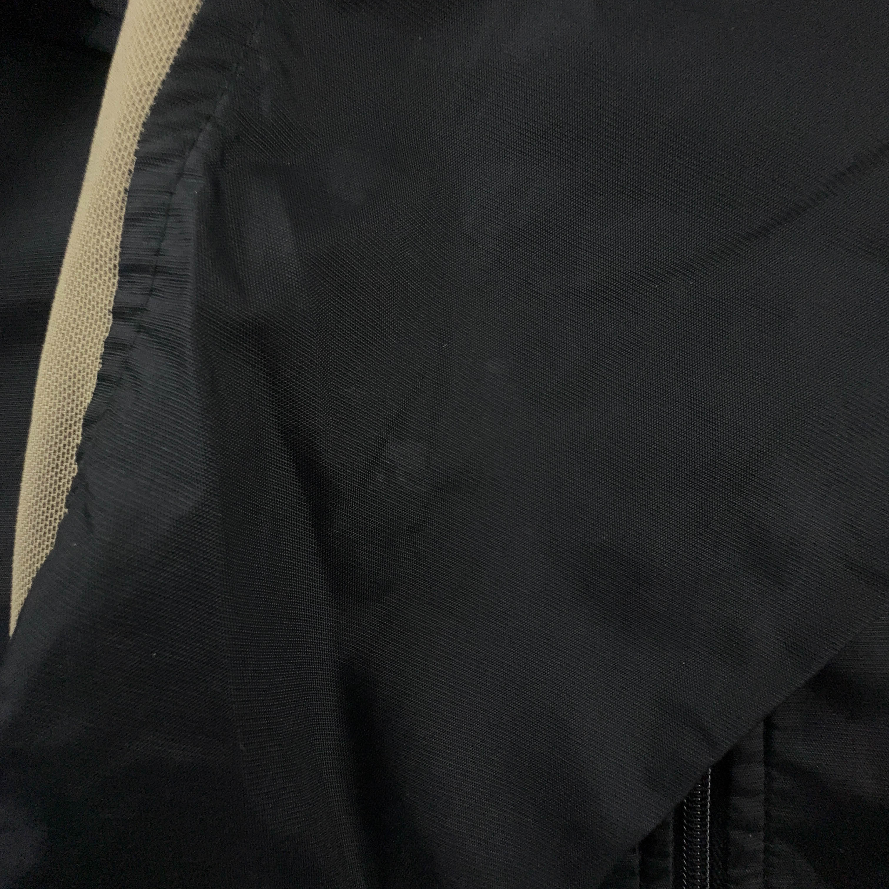 Giacca a vento Nike Vintage nera con zip anni 90 - Taglia S uomo