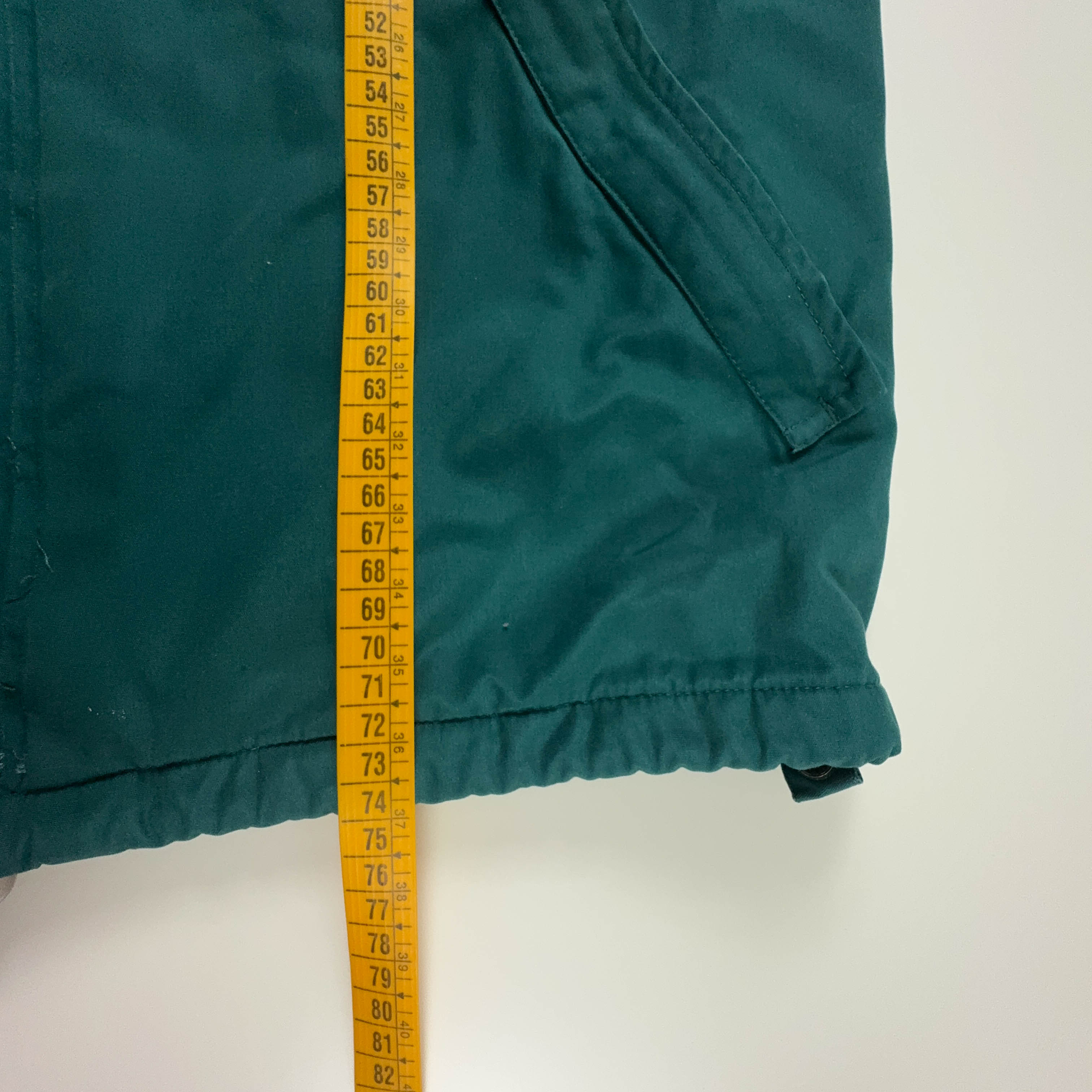 Giacca a vento Fila Vintage verde con zip e bottoni anni 90 - Taglia 46 uomo