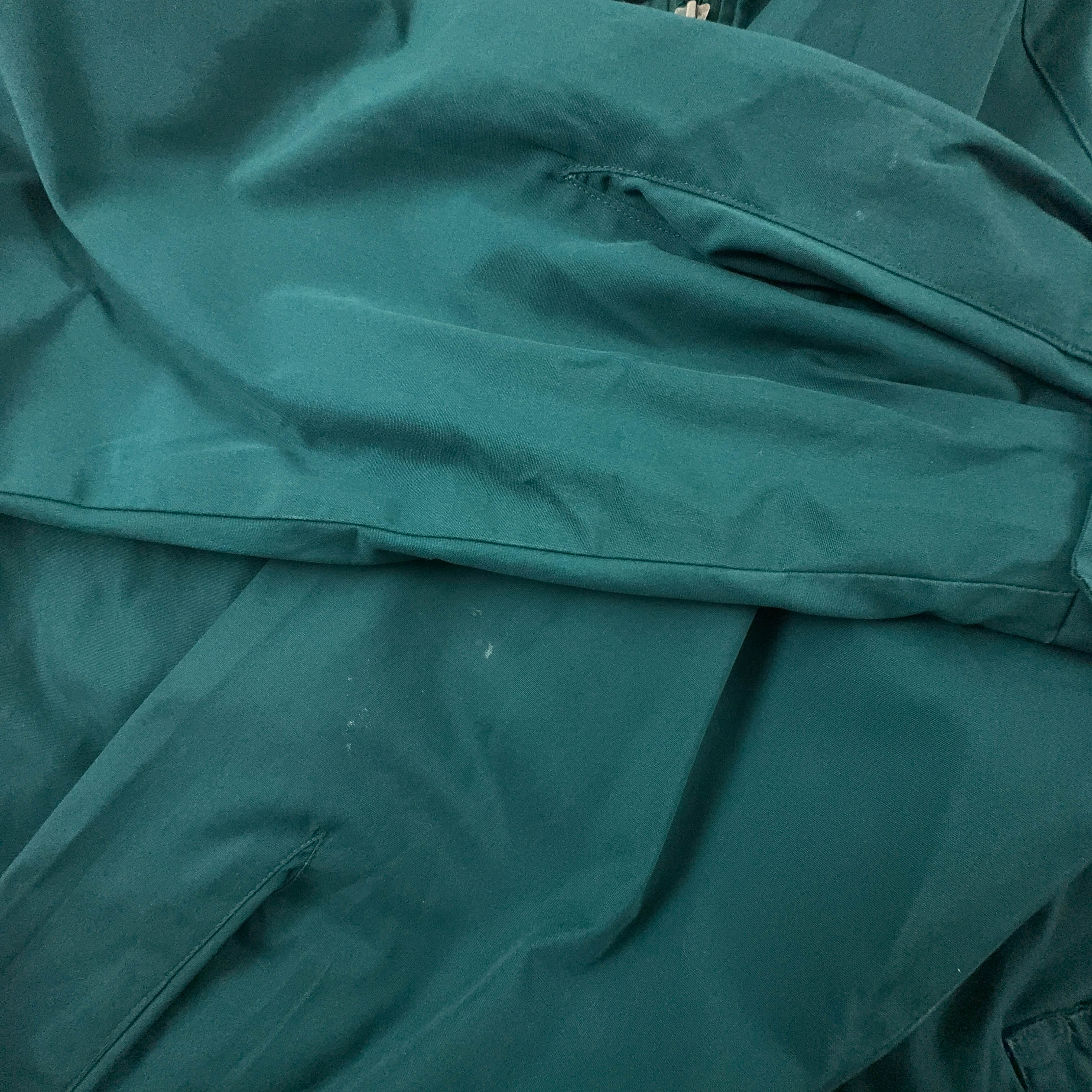 Giacca a vento Fila Vintage verde con zip e bottoni anni 90 - Taglia 46 uomo