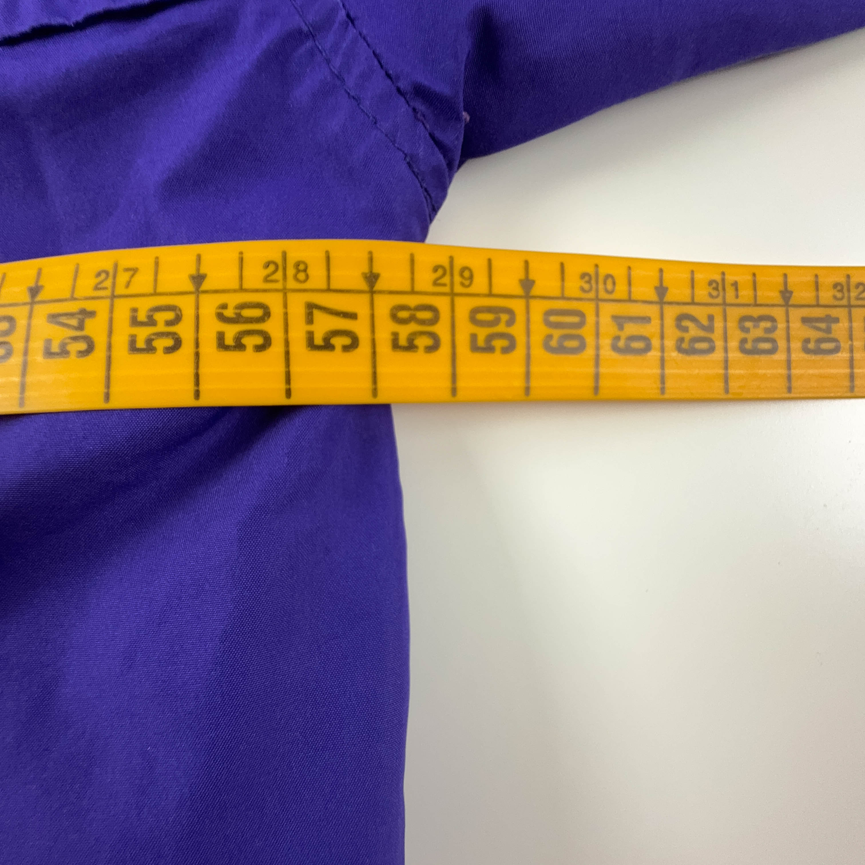 Giacca a vento Nike Vintage viola con zip e ricamo anni 90 - Taglia M uomo