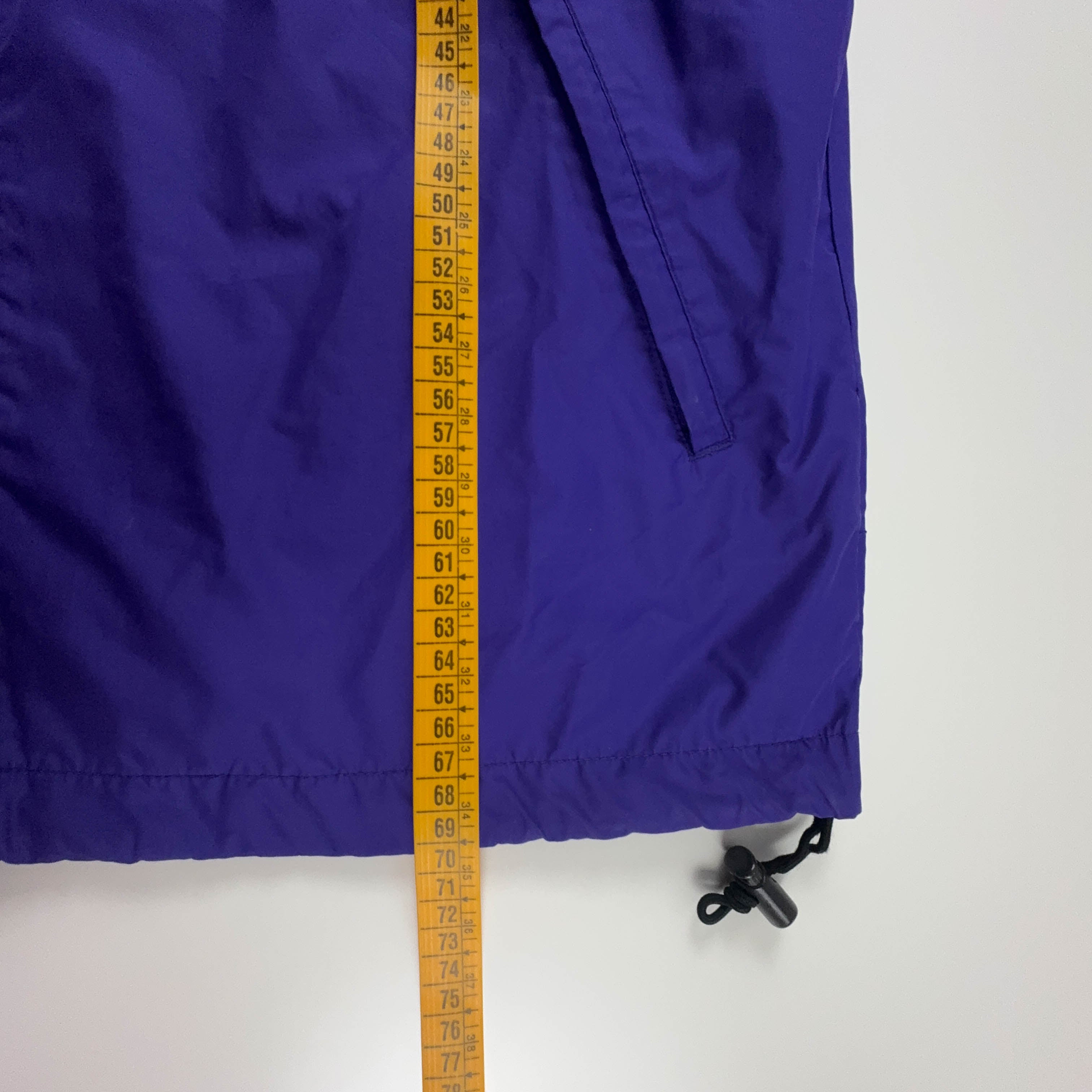 Giacca a vento Nike Vintage viola con zip e ricamo anni 90 - Taglia M uomo