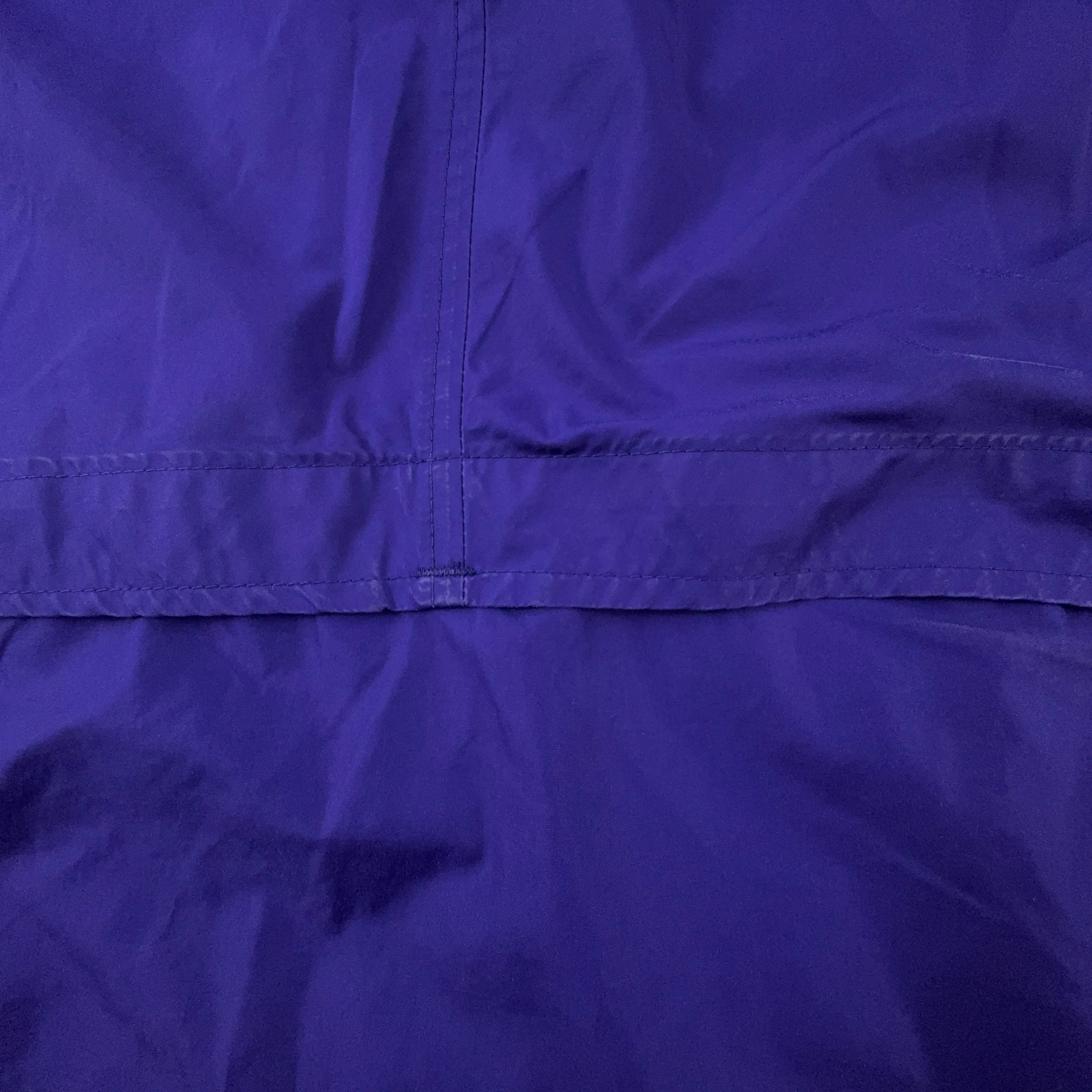 Giacca a vento Nike Vintage viola con zip e ricamo anni 90 - Taglia M uomo