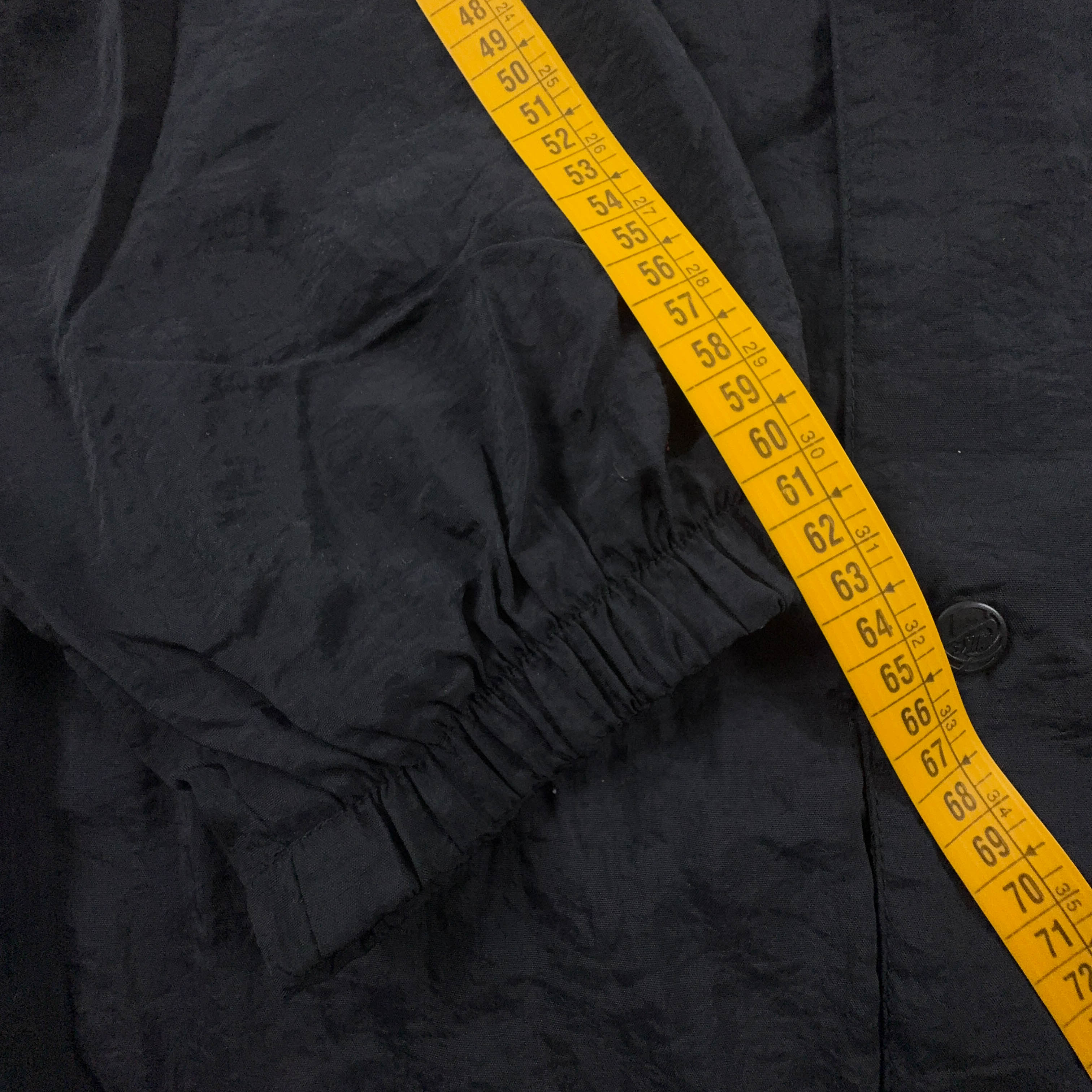 Giacca a vento Nike Basketball Vintage nera con ricamo e zip anni 90 - Taglia XL/XXL uomo