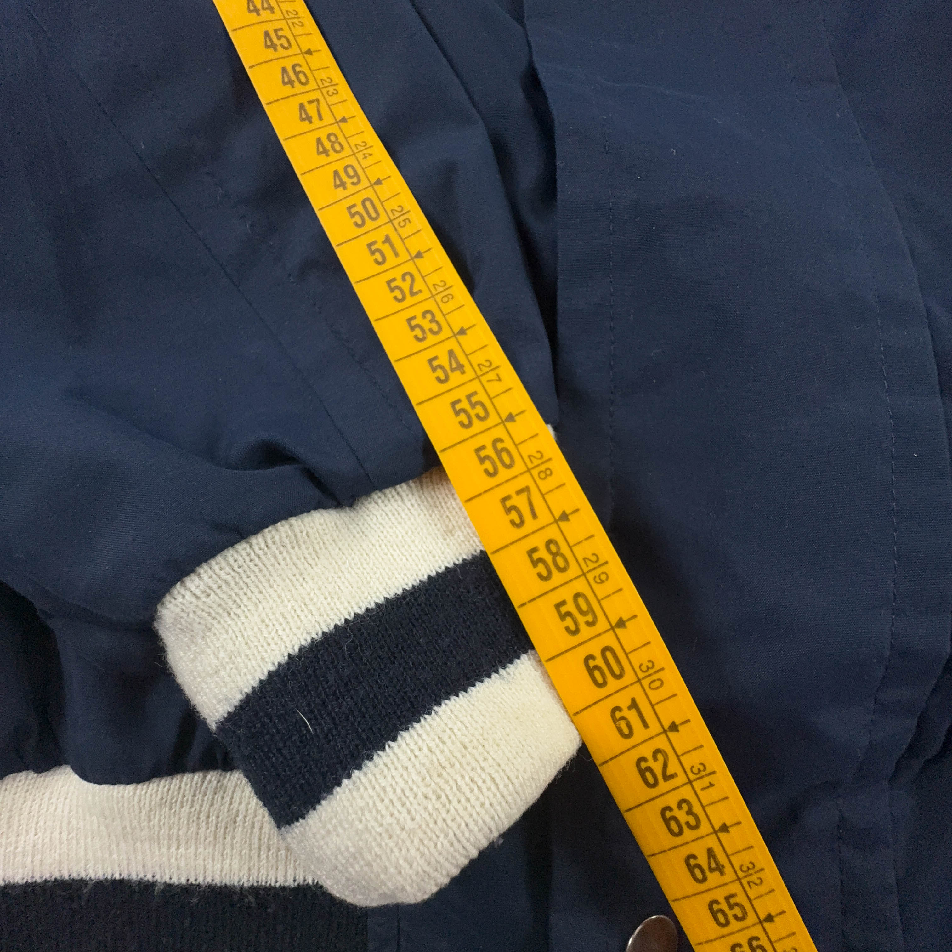 Giacca a vento Champion Vintage blu scura con zip anni 90 - Taglia M/L uomo