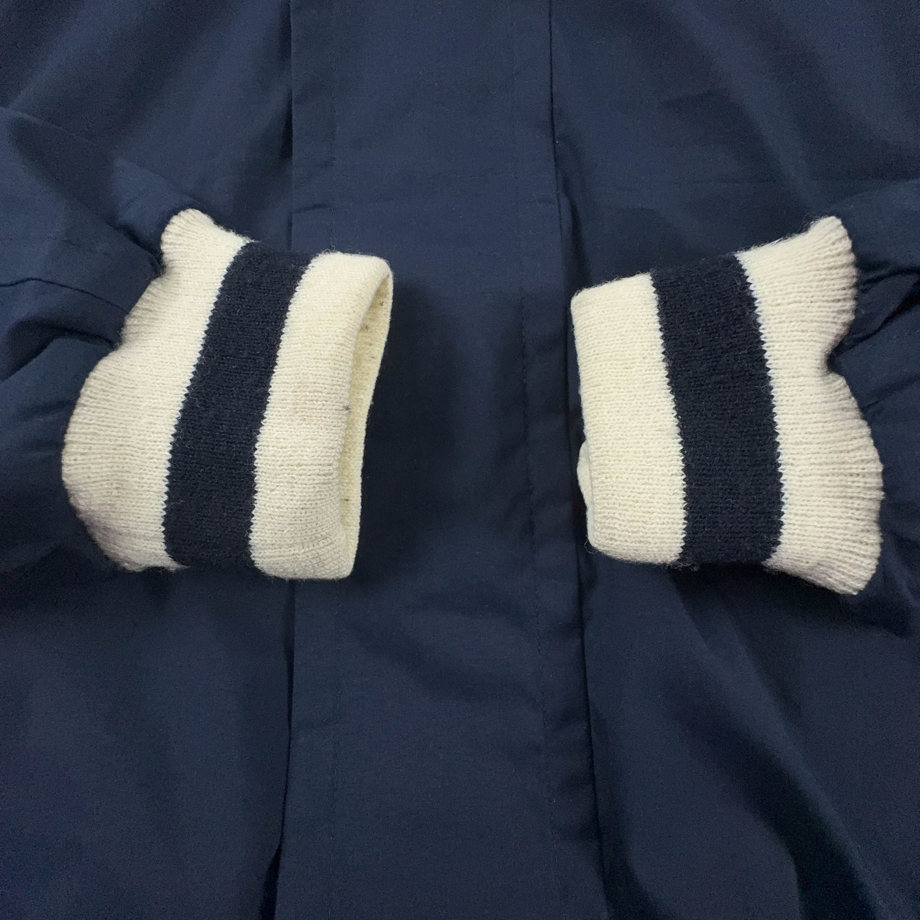 Giacca a vento Champion Vintage blu scura con zip anni 90 - Taglia M/L uomo