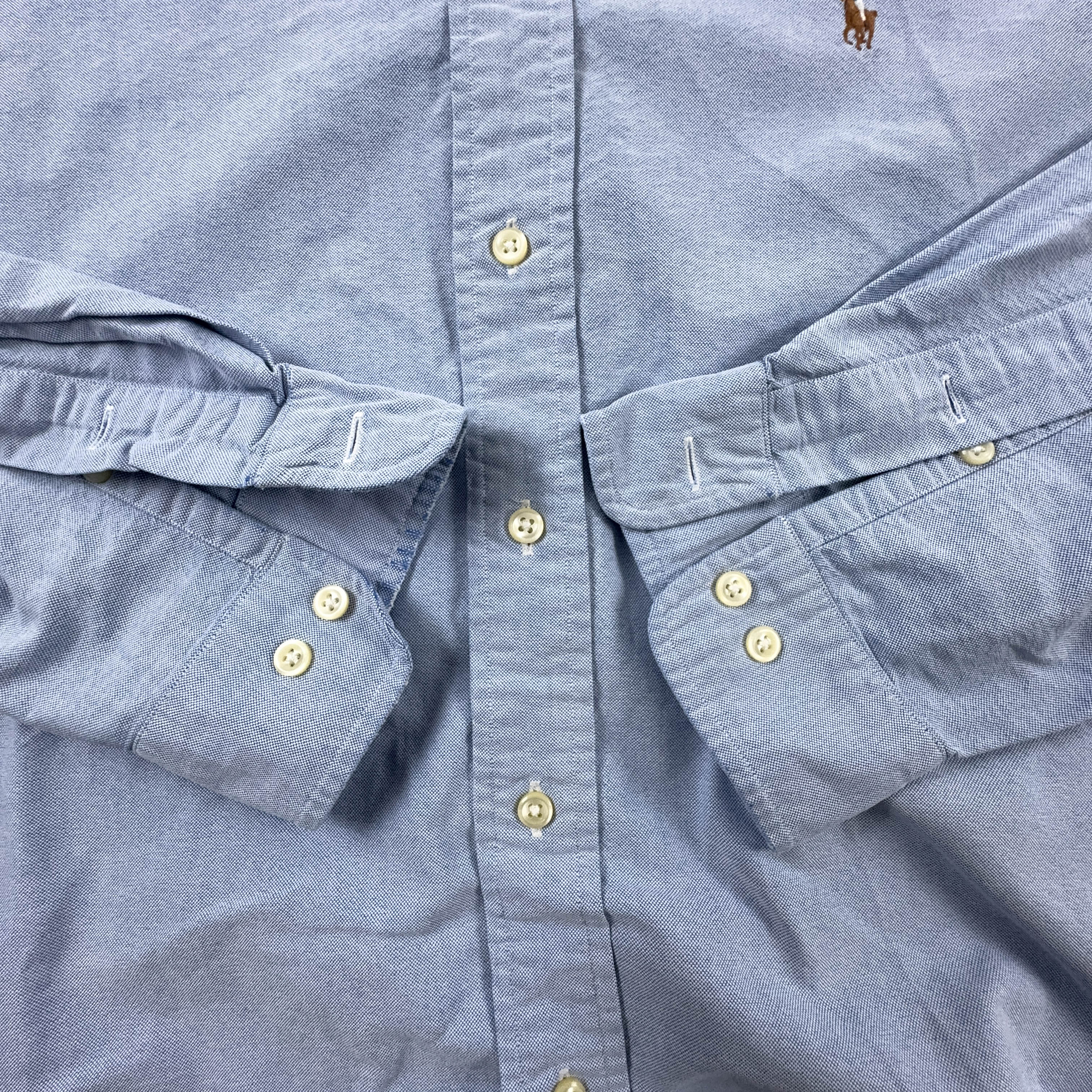 Camicia Ralph Lauren azzurra classic fit tinta unita - Taglia 17 uomo