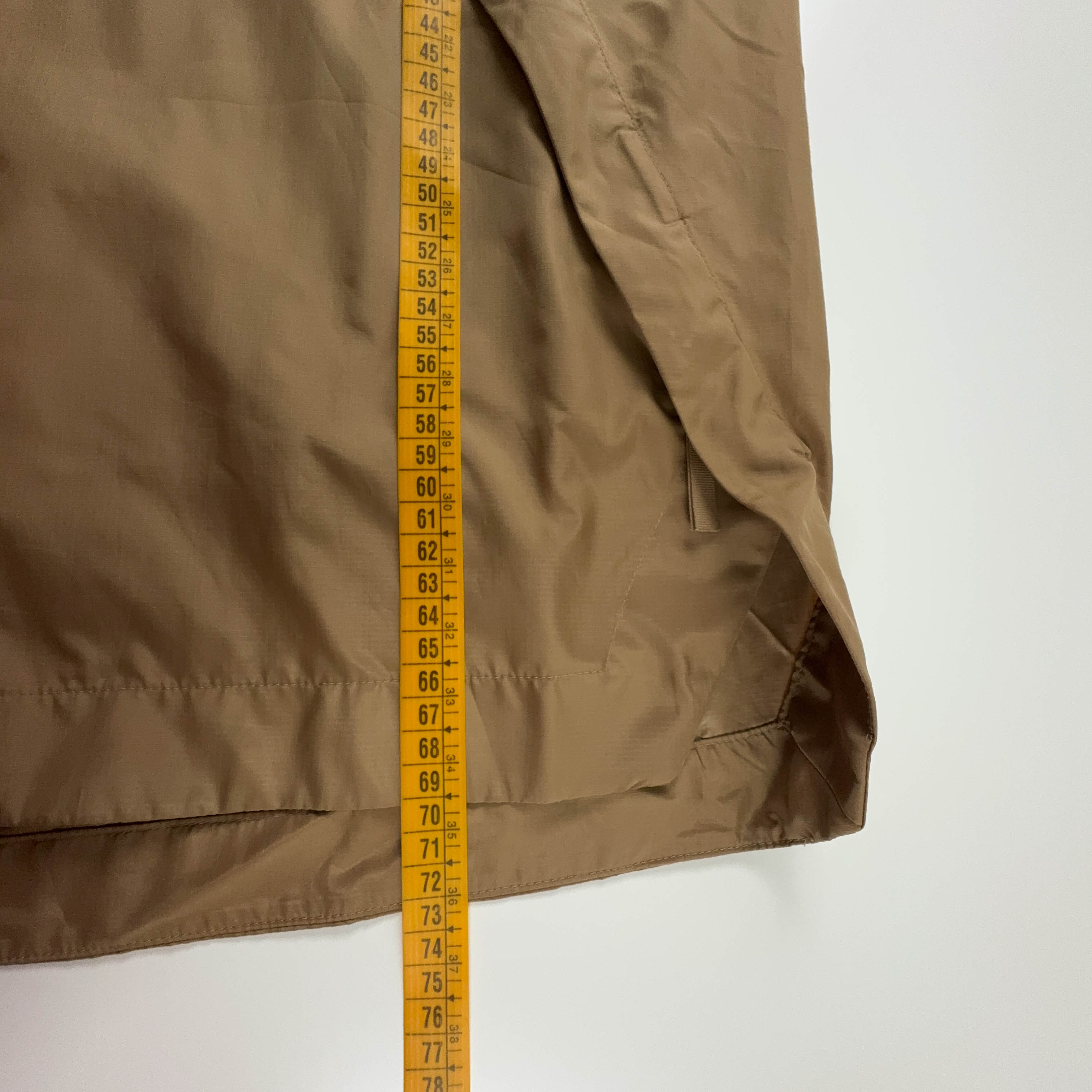 Giacca a vento Adidas Vintage crema e marrone con zip anni 00 - Taglia M/L uomo