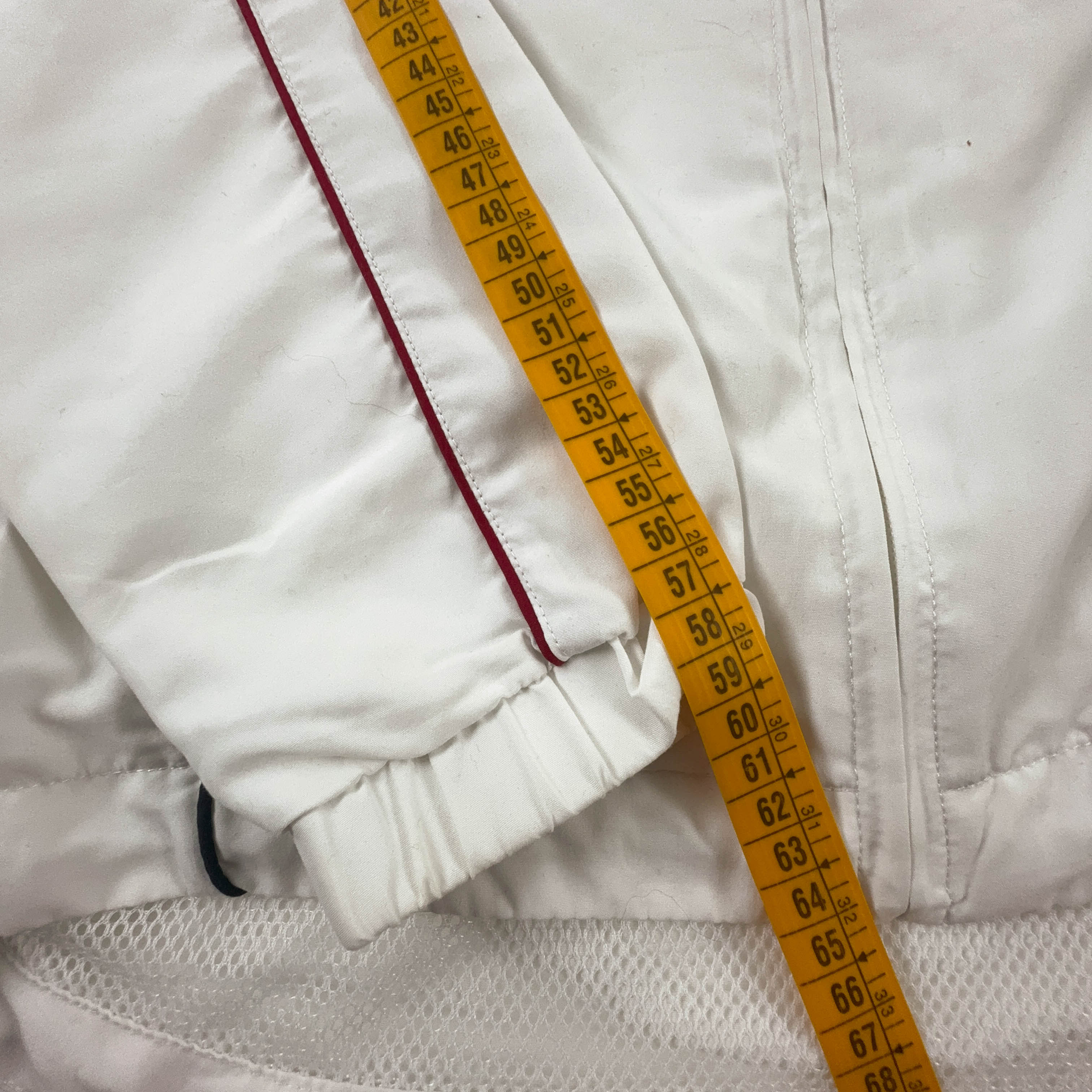 Giacca a vento Fila Vintage bianca con zip anni 90 - Taglia M uomo