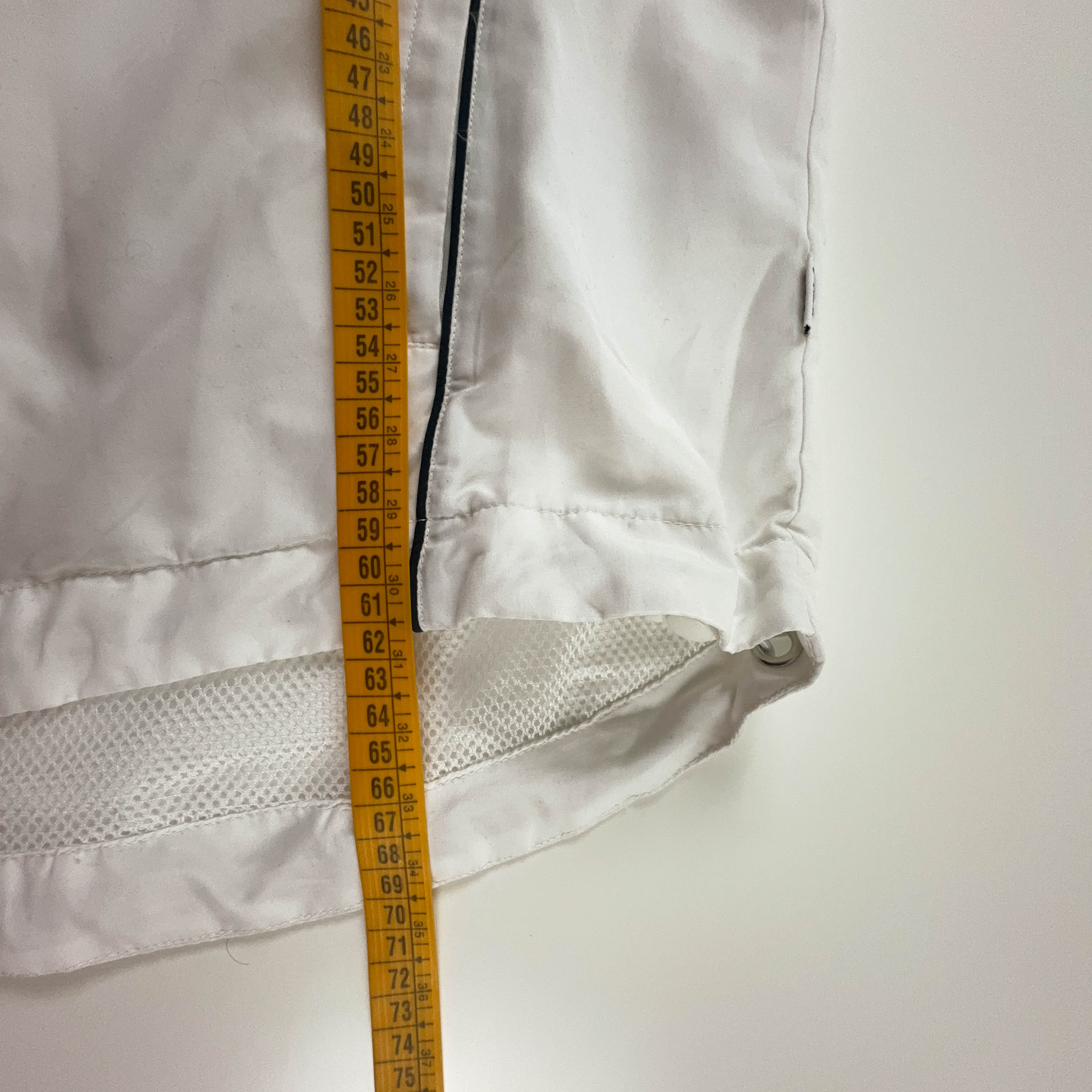 Giacca a vento Fila Vintage bianca con zip anni 90 - Taglia M uomo