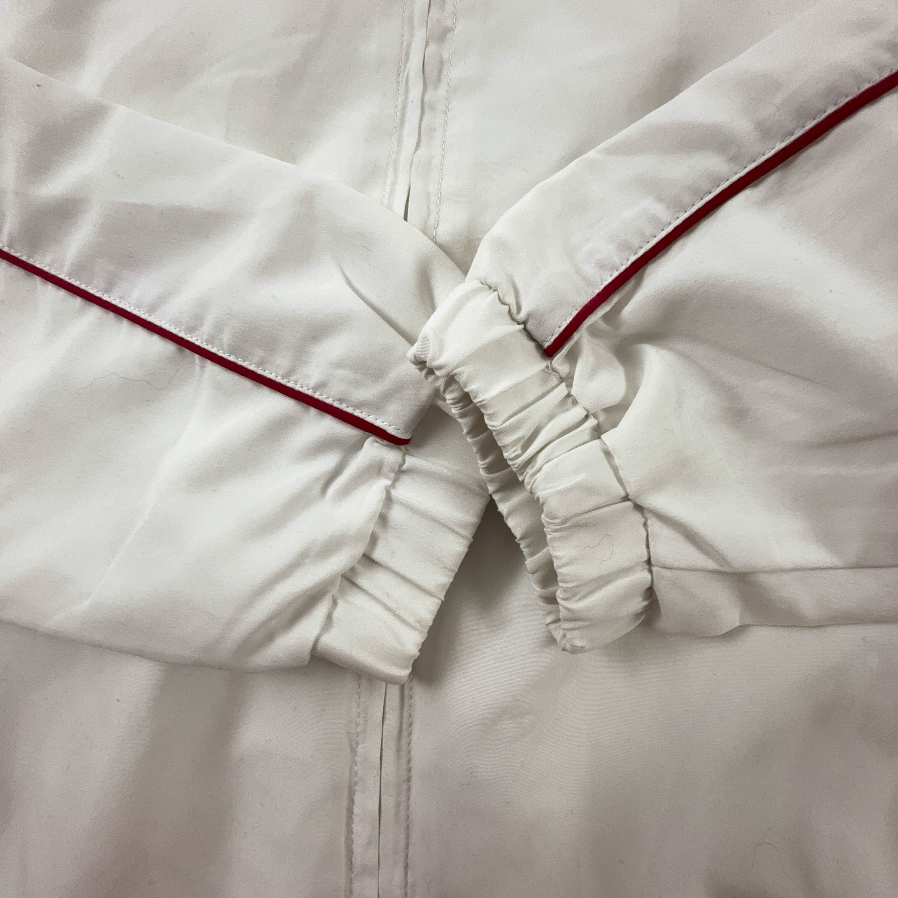 Giacca a vento Fila Vintage bianca con zip anni 90 - Taglia M uomo