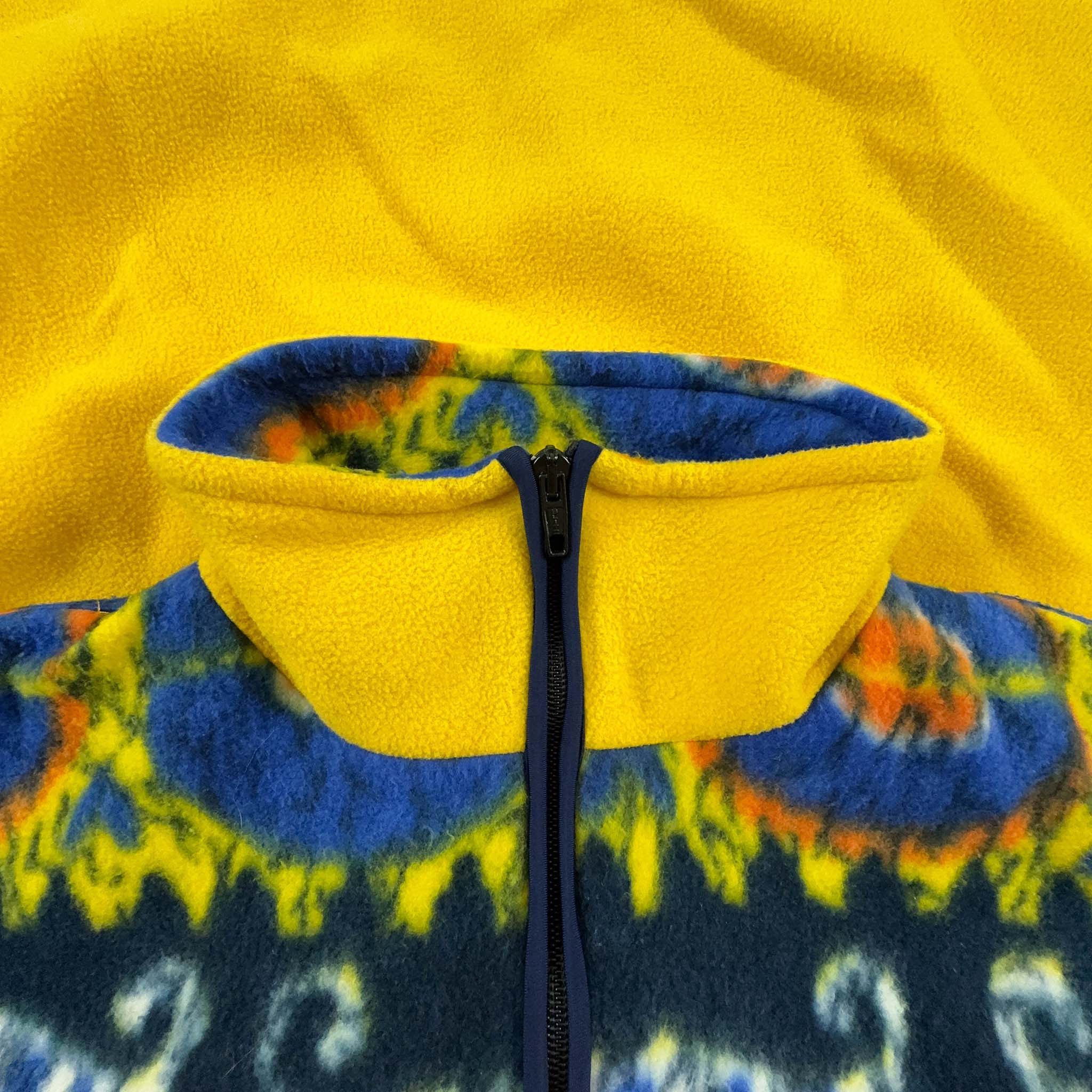 Pile Mauna Kea Vintage giallo e blu a fantasia - Taglia S/M uomo