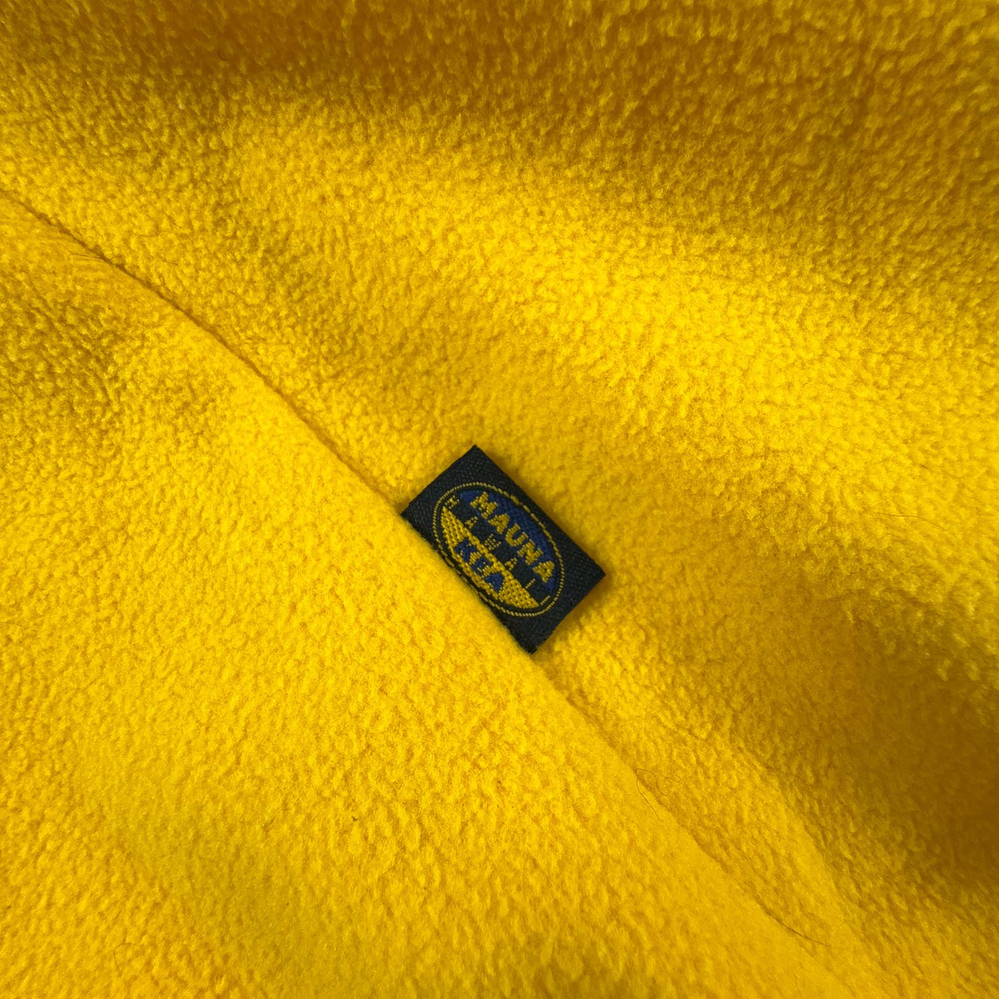 Pile Mauna Kea Vintage giallo e blu a fantasia - Taglia S/M uomo