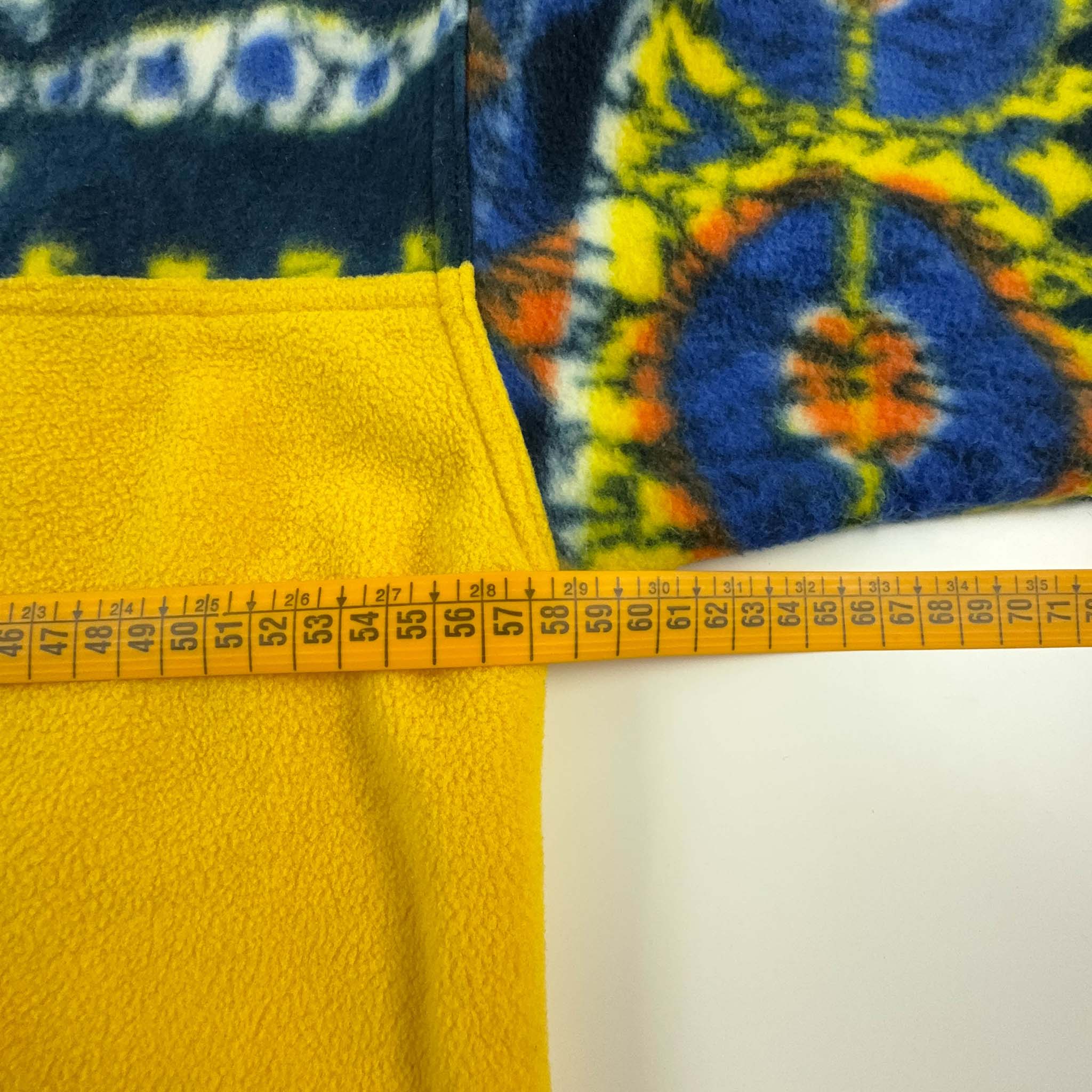 Pile Mauna Kea Vintage giallo e blu a fantasia - Taglia S/M uomo