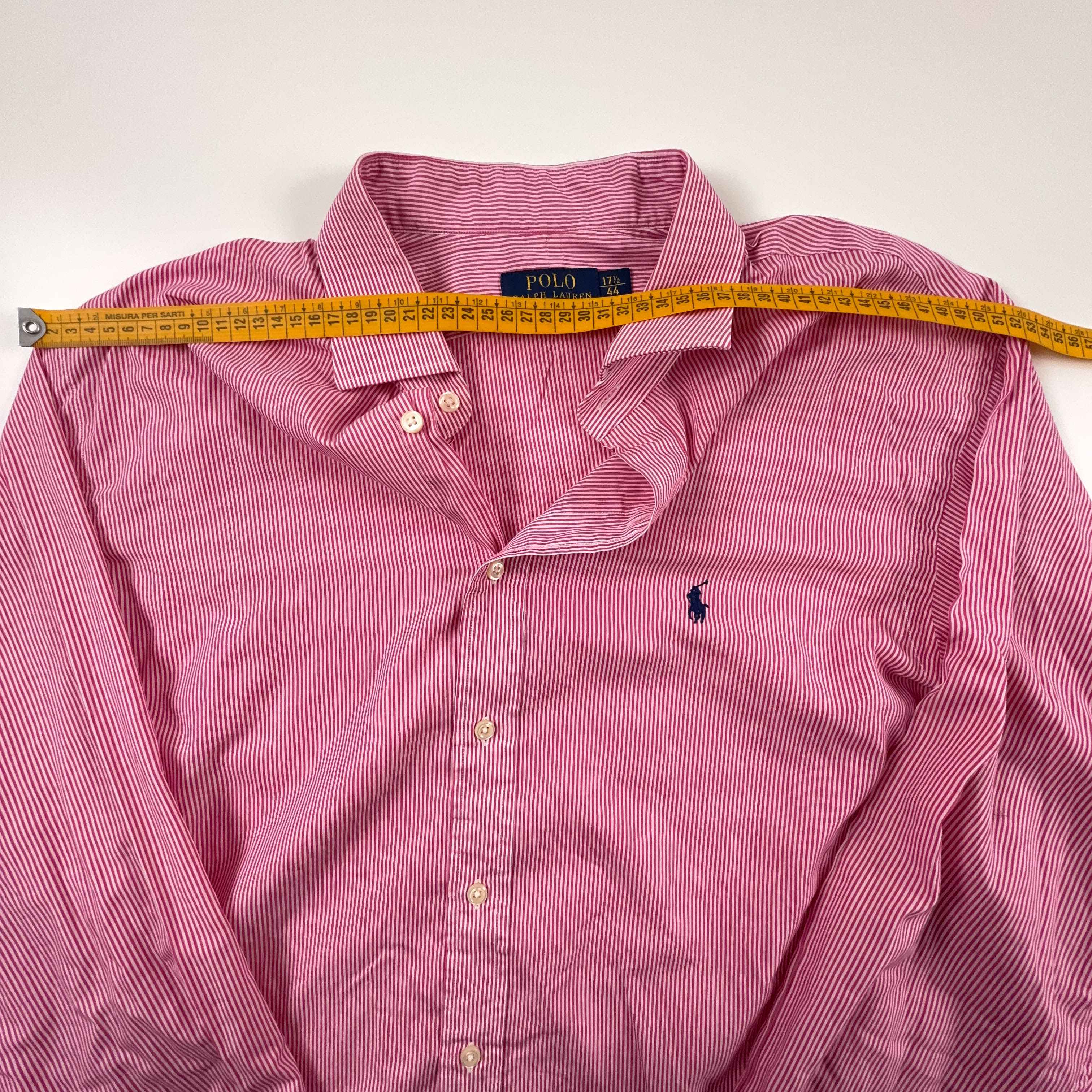 Camicia Ralph Lauren a righe bianca e rossa - Taglia 44 uomo