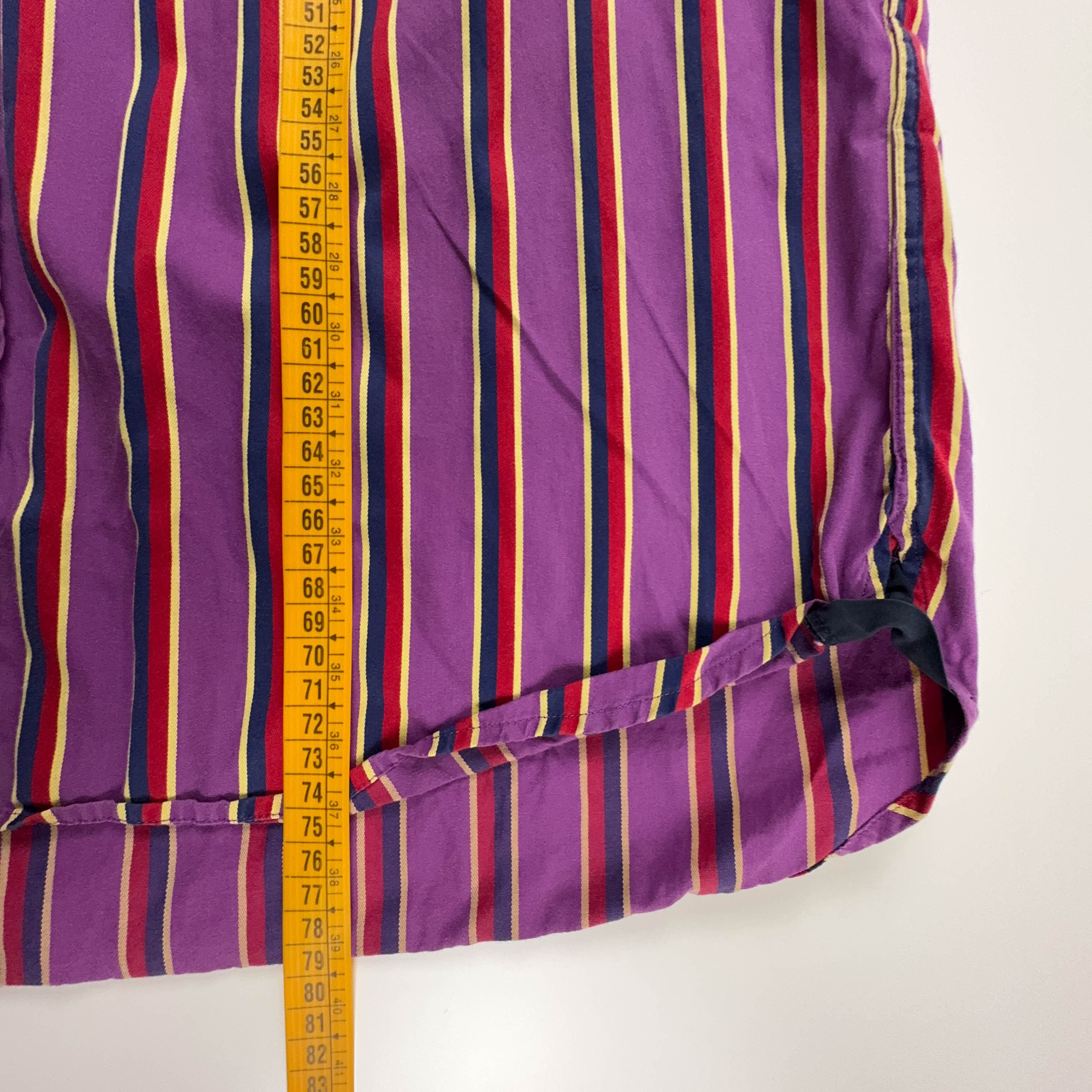 Camicia Tommy Hilfiger viola a righe - Taglia L/XL uomo