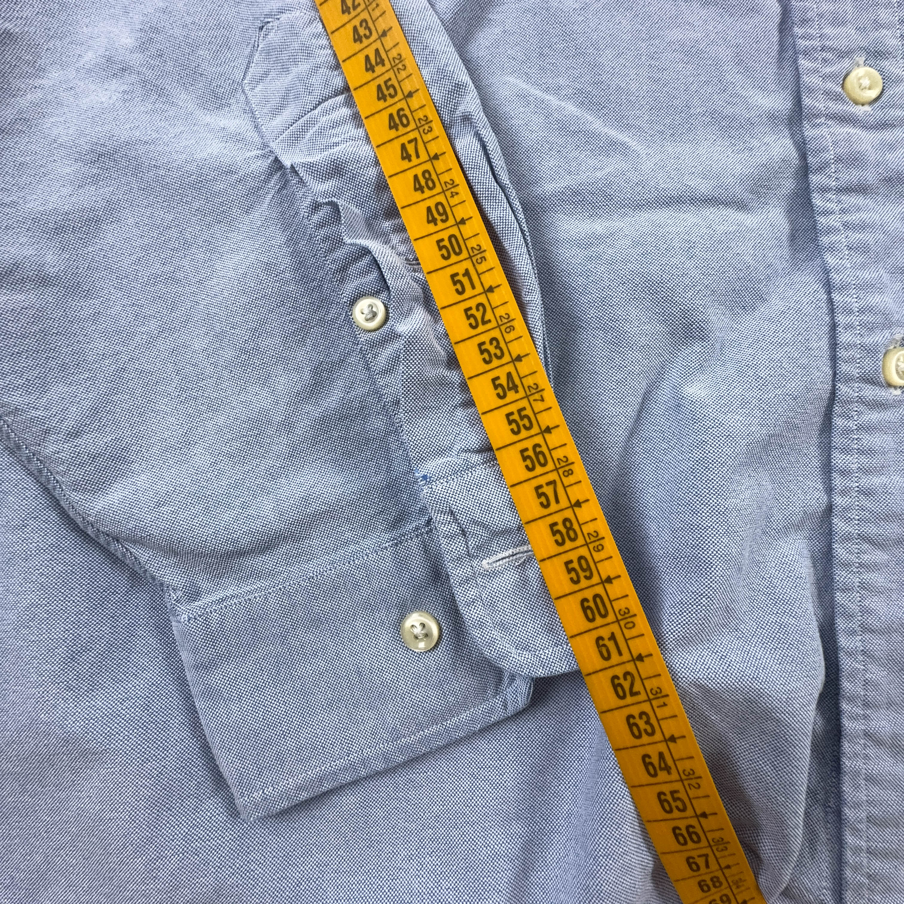 Camicia Ralph Lauren azzurra classic fit tinta unita - Taglia 17 uomo