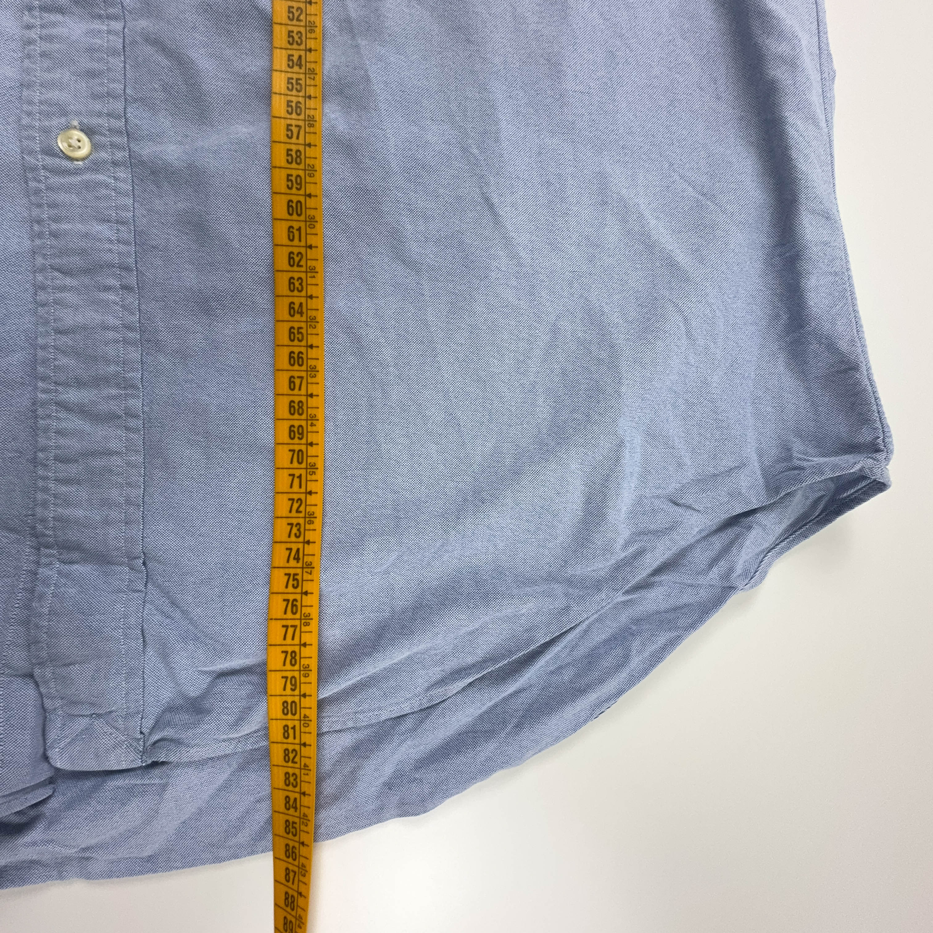 Camicia Ralph Lauren azzurra classic fit tinta unita - Taglia 17 uomo