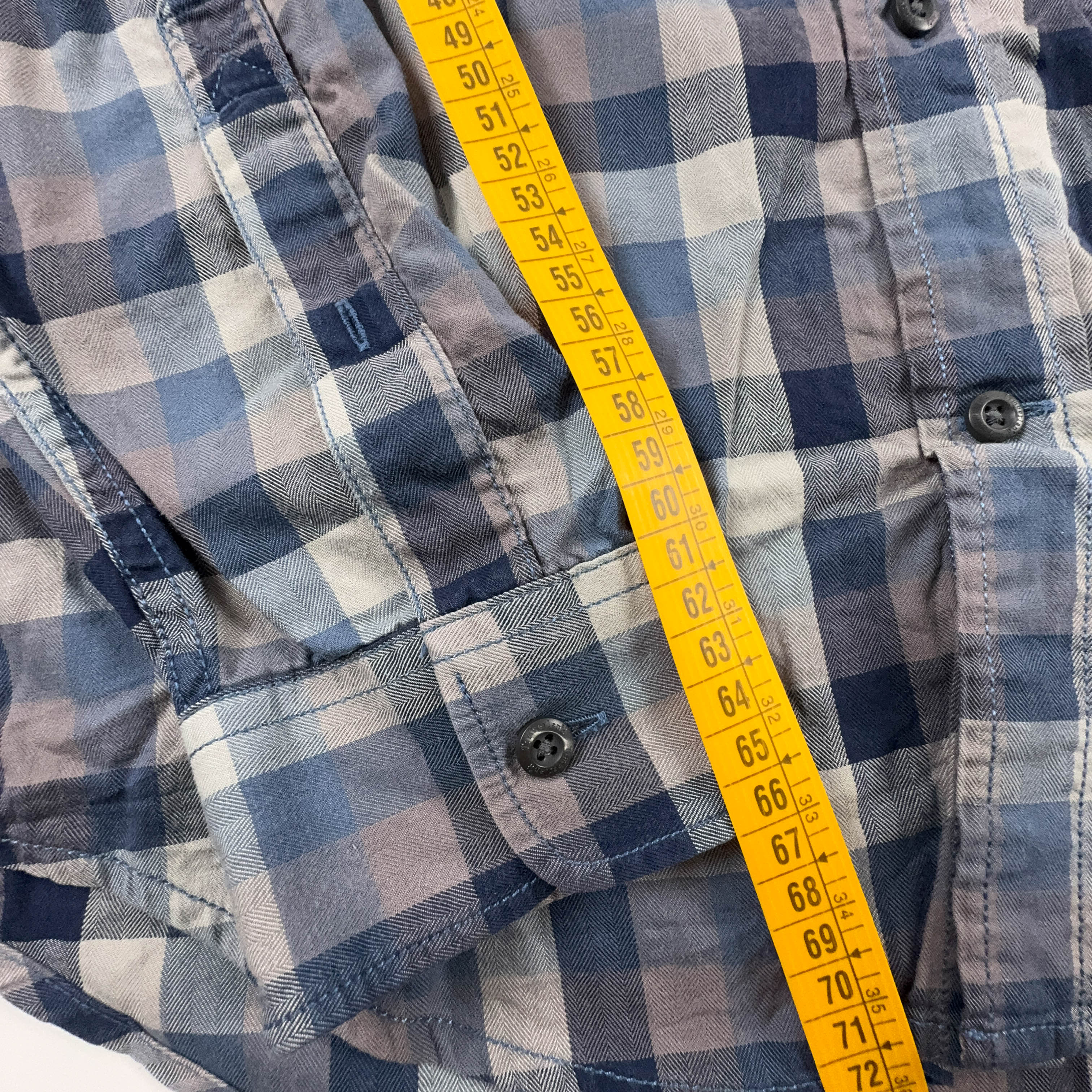 Camicia Timberland a quadri grigia e blu - Taglia M uomo