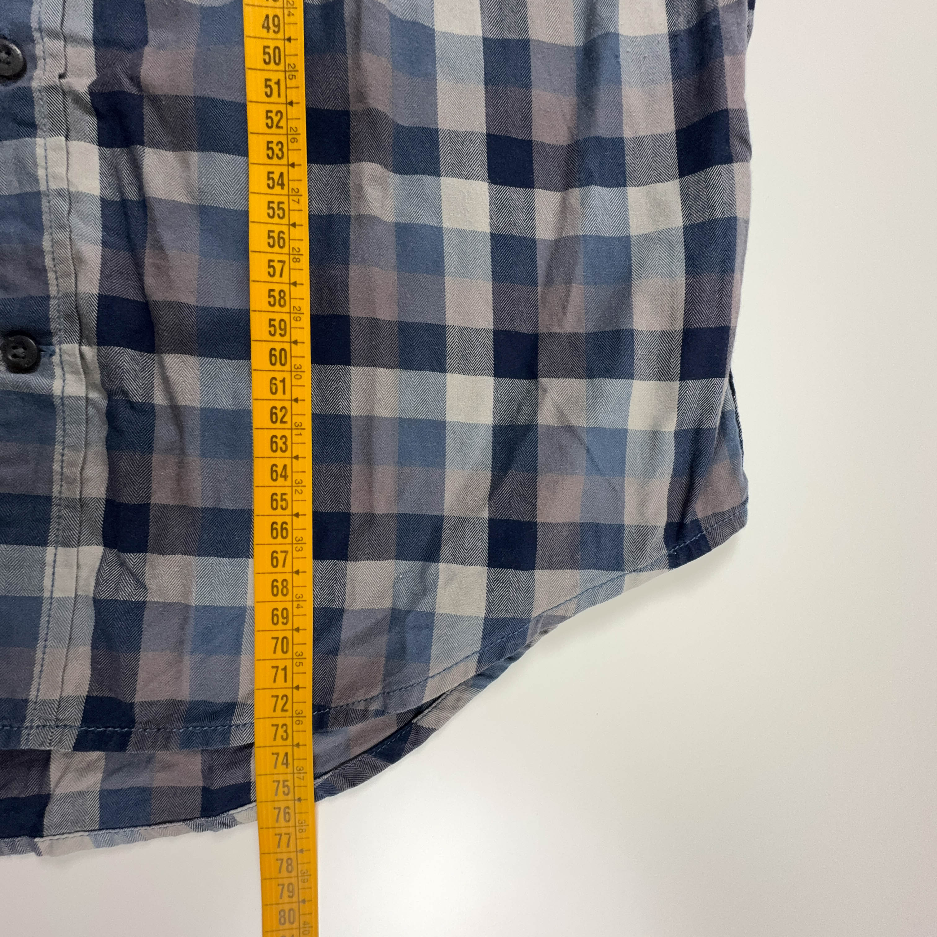 Camicia Timberland a quadri grigia e blu - Taglia M uomo