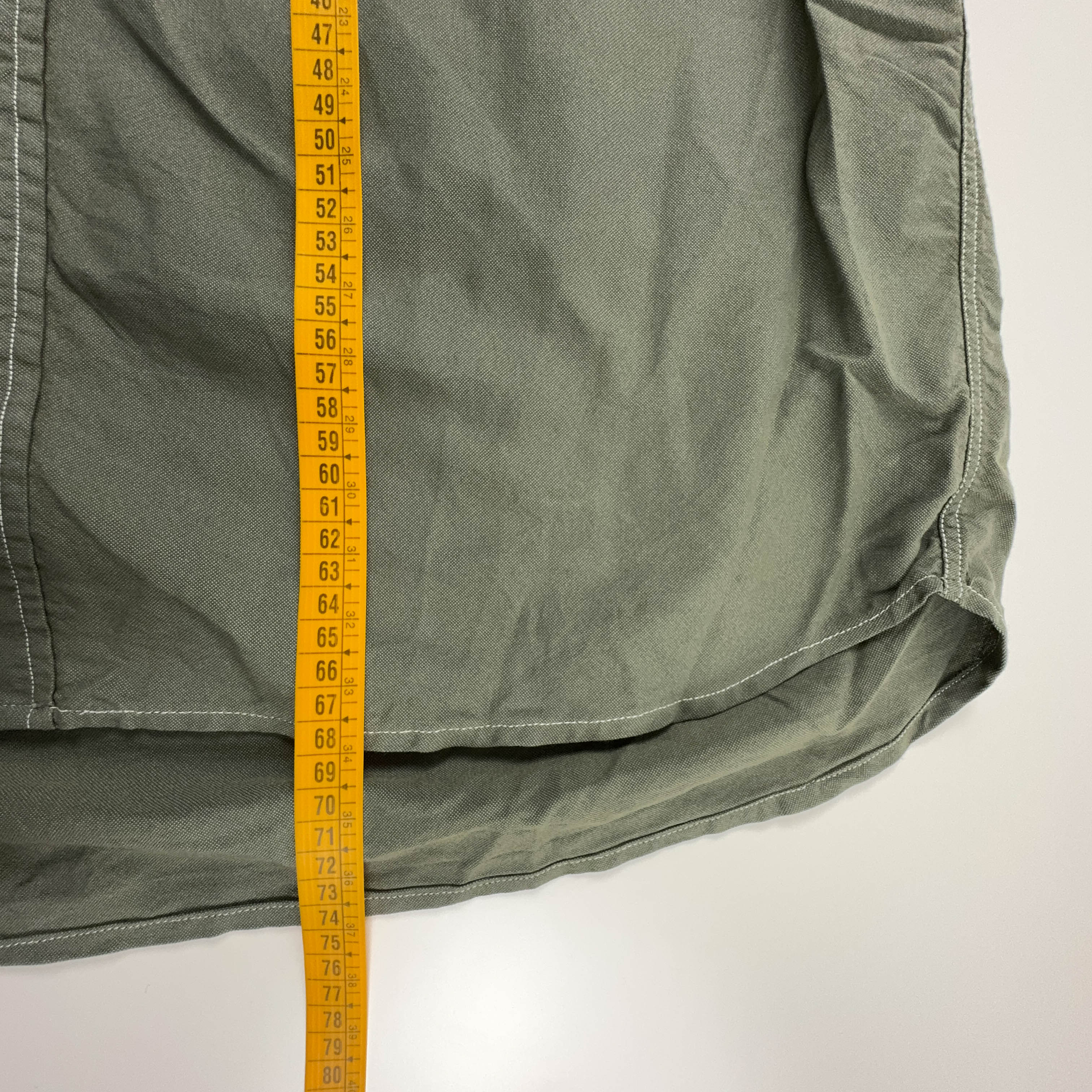 Camicia Tommy Hilfiger Vintage verde cachi tinta unita - Taglia M/L uomo