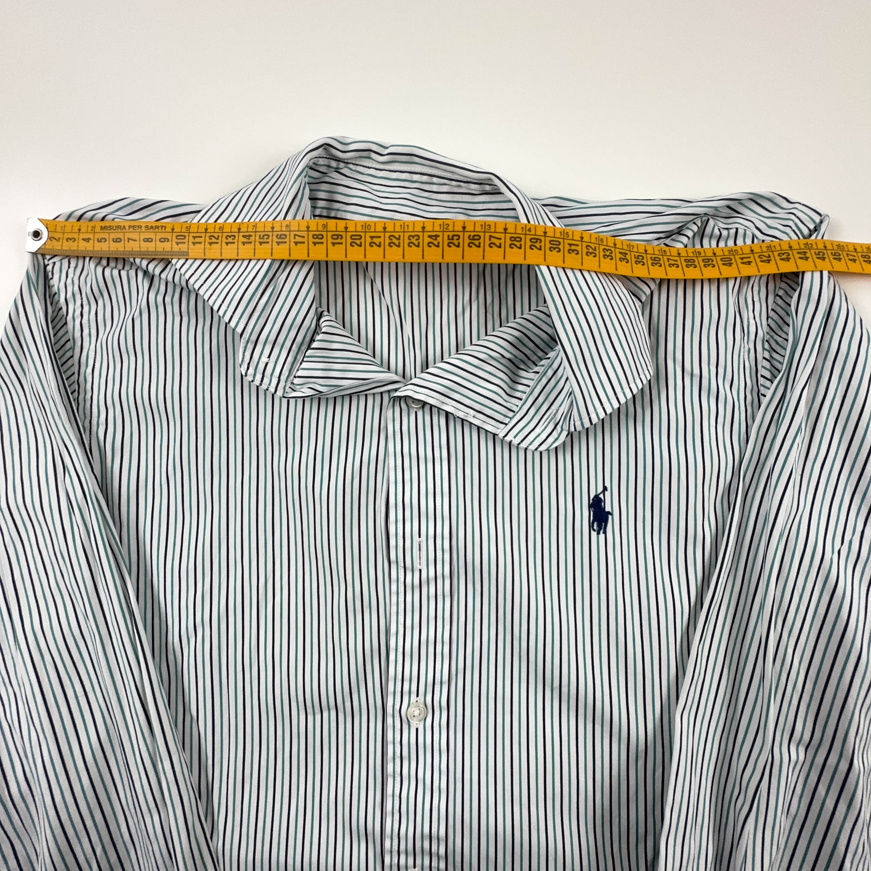 Camicia Ralph Lauren bianca a righe - Taglia 14.5 uomo