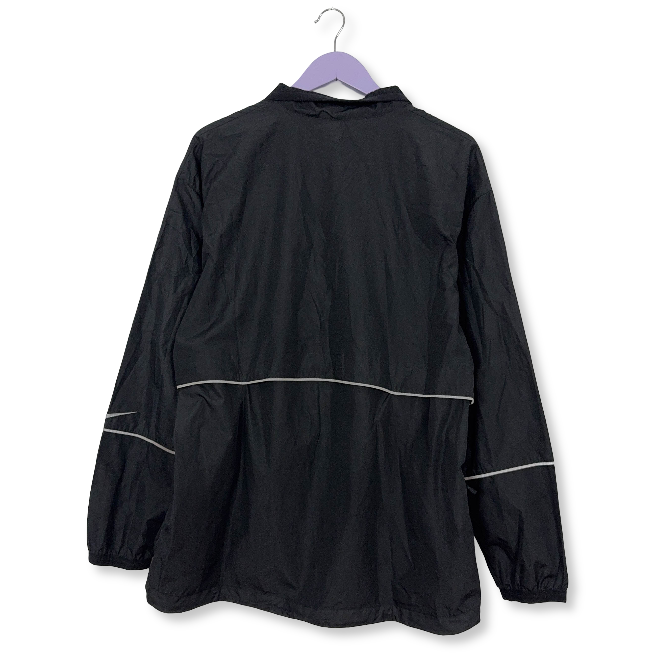 Giacca a vento Nike Vintage nera quarter zip anni 90 - Taglia L uomo