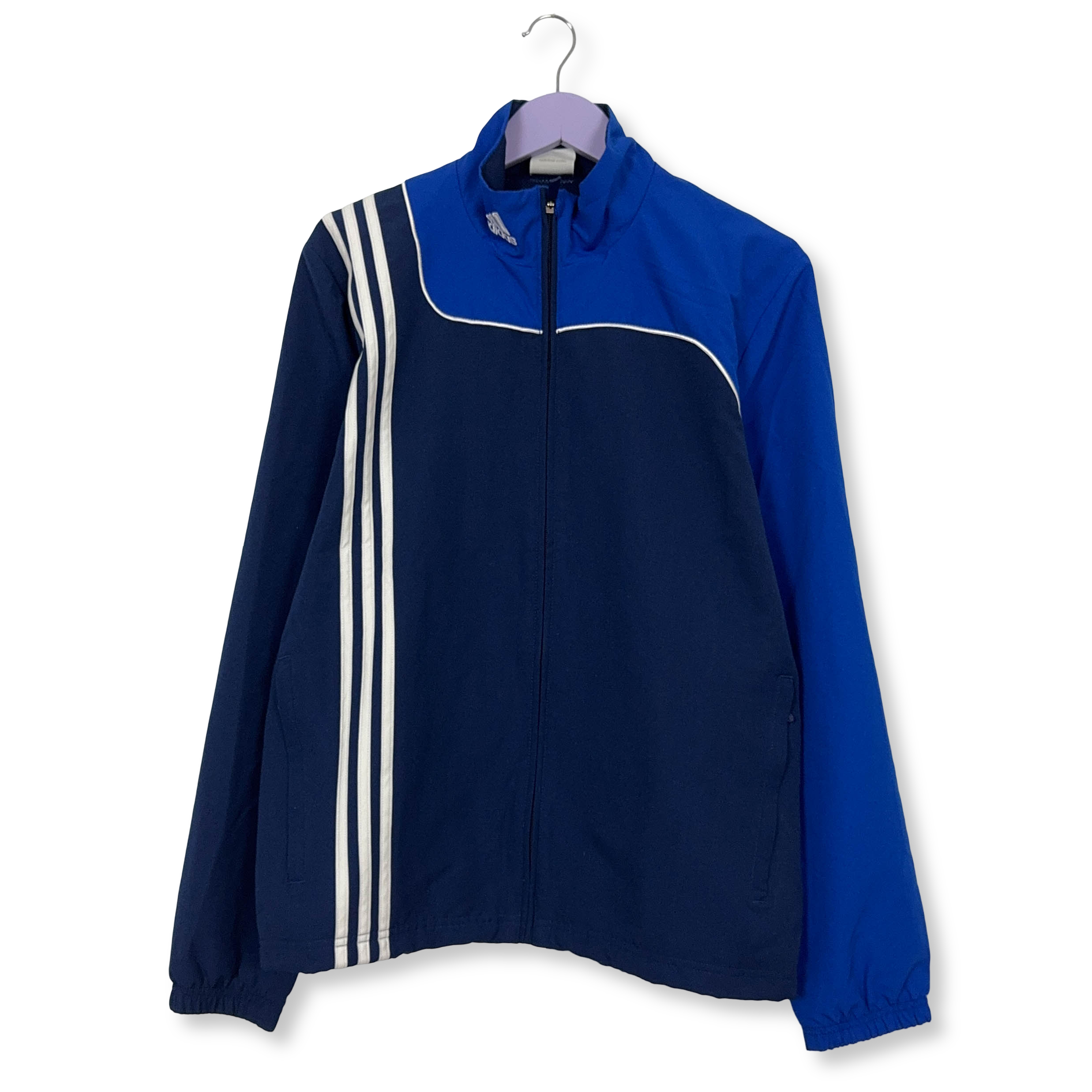 Giacca a vento Adidas Vintage blu con zip anni 00 - Taglia 6 180 uomo