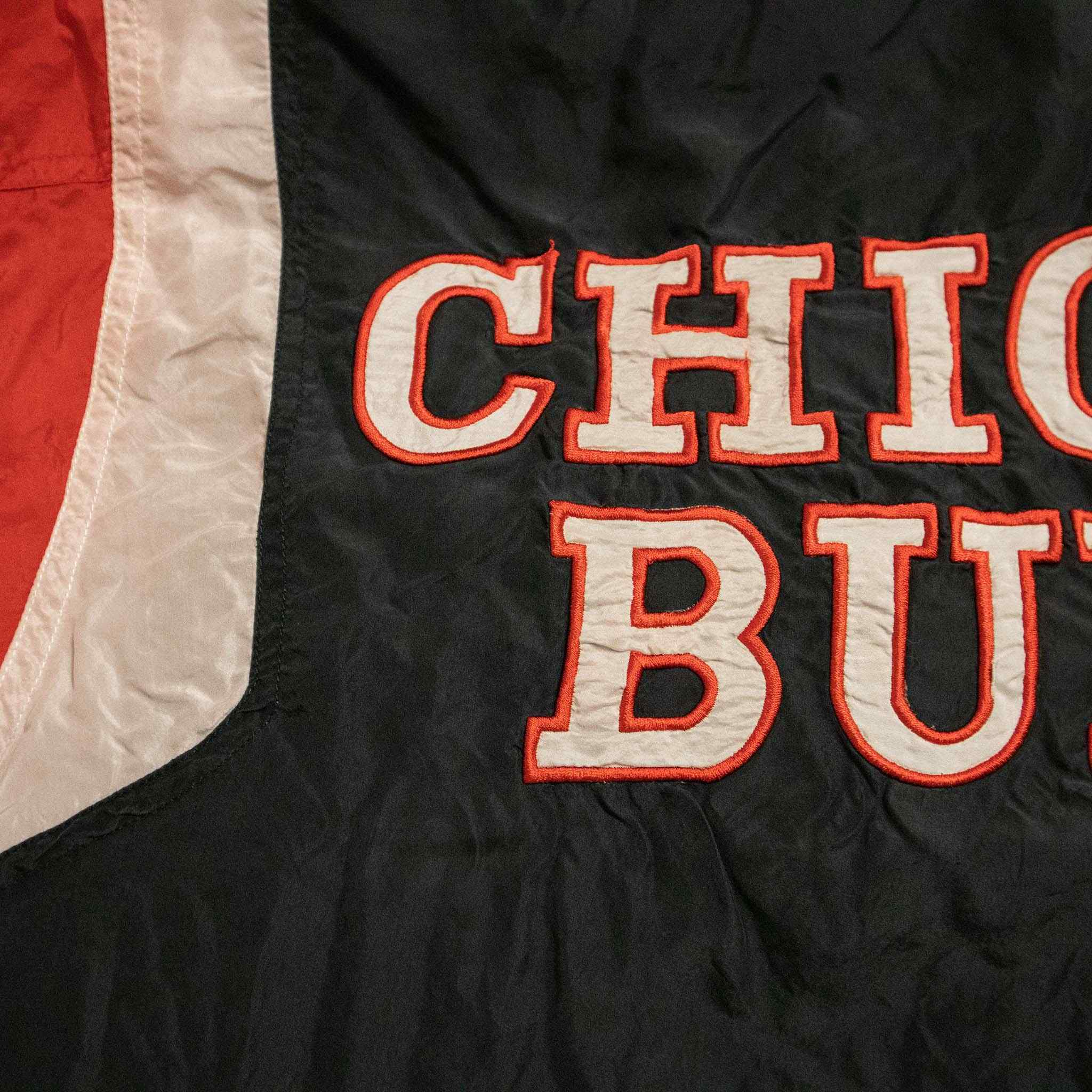 Giacca a vento 100% seta NBA Chicago Bulls Vintage - Taglia M