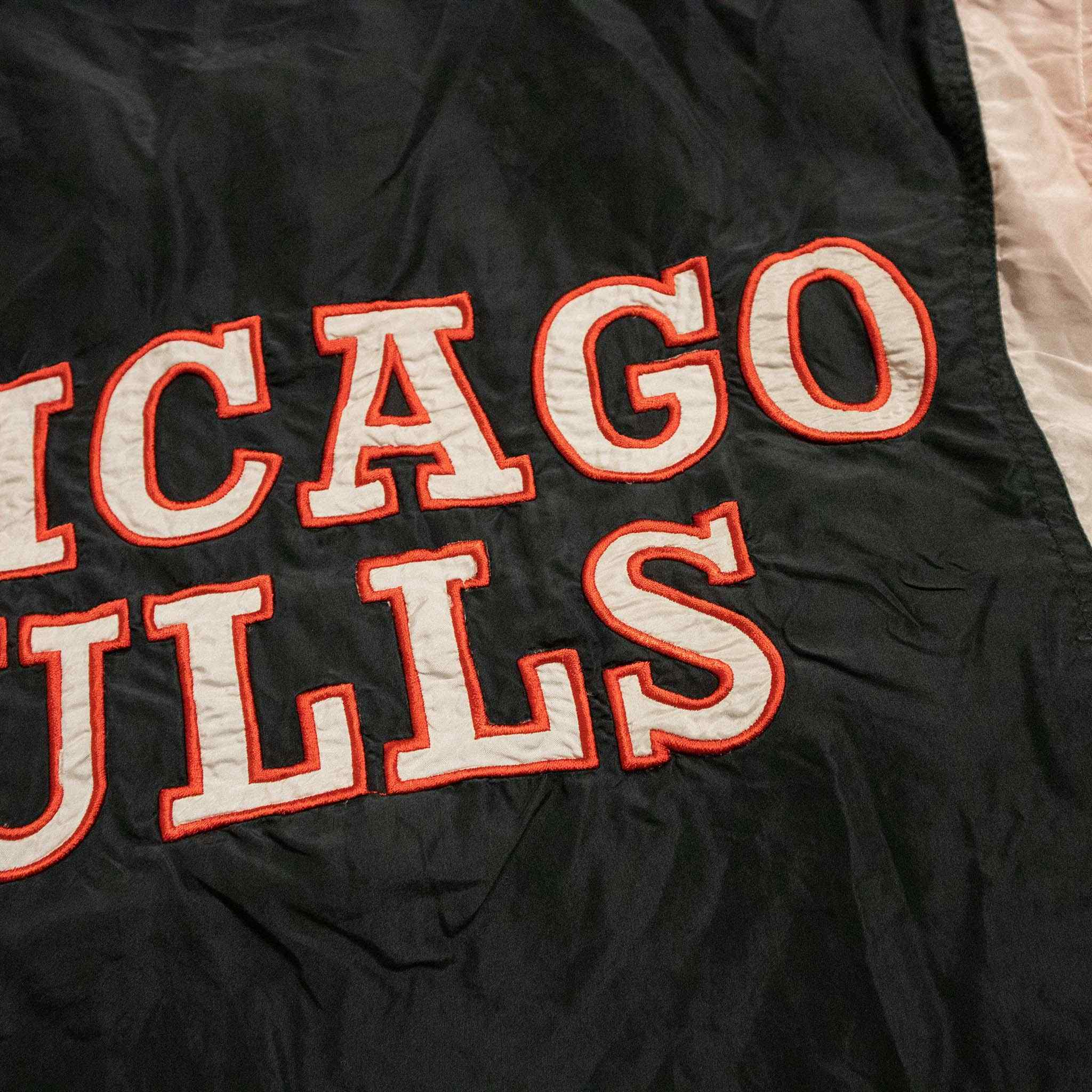 Giacca a vento 100% seta NBA Chicago Bulls Vintage - Taglia M