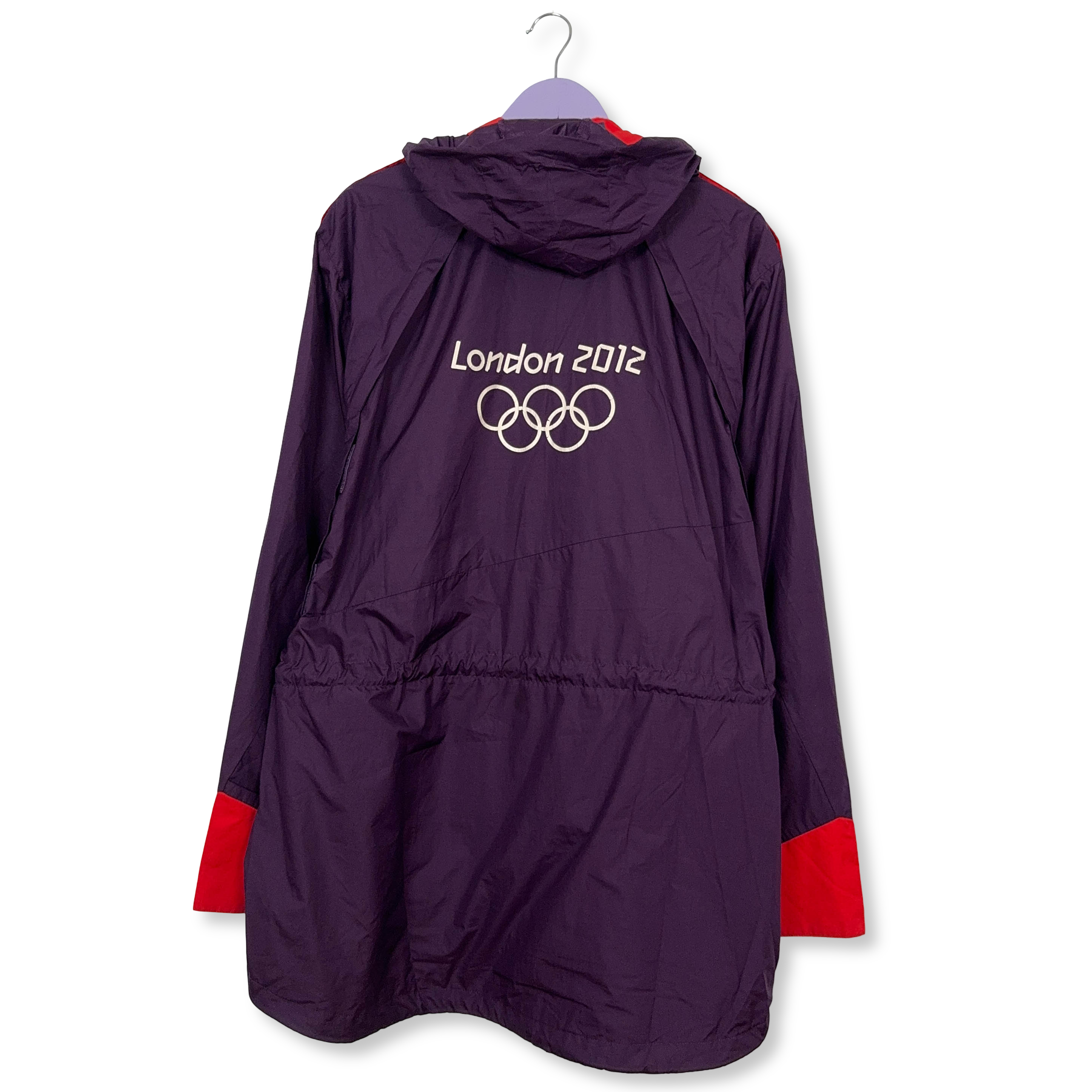 Giacca a vento Adidas London 2012 viola con zip - Taglia XXL uomo