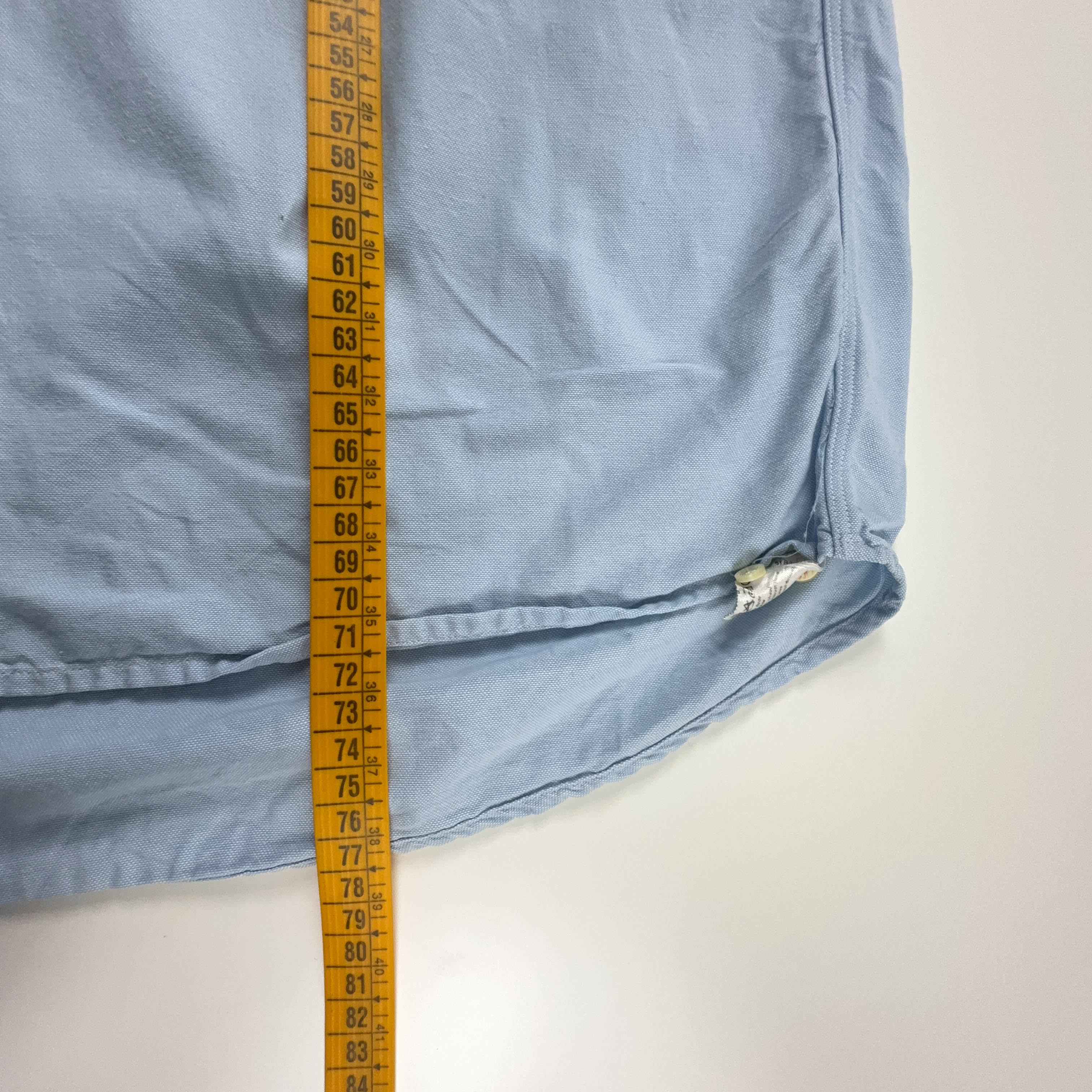 Camicia Lacoste azzurra tinta unita - Taglia 40 uomo