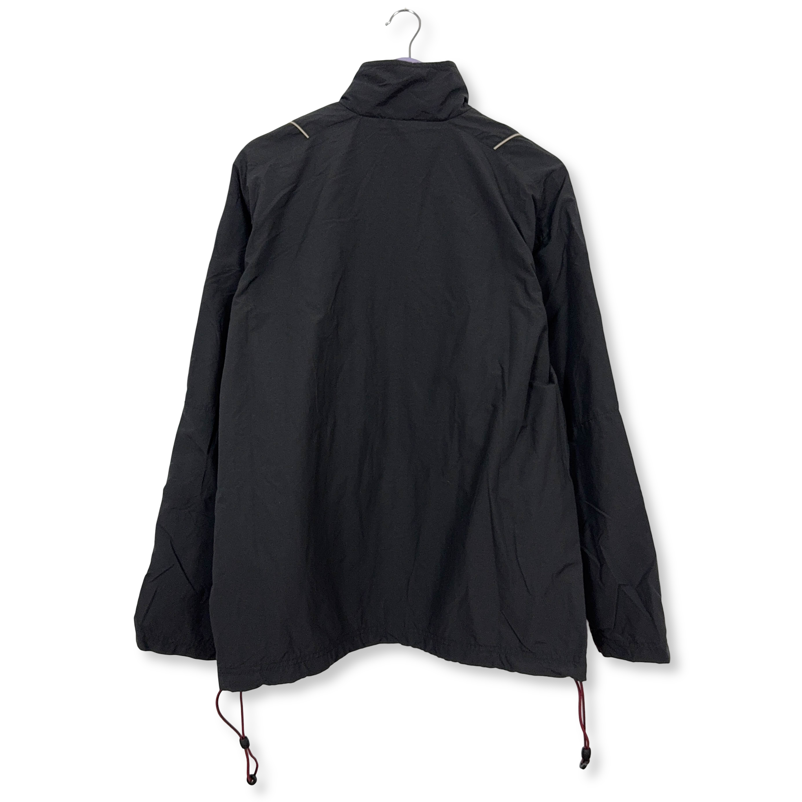 Giacca a vento Nike Vintage nera e beige con zip anni 90 - Taglia M/L 178 uomo