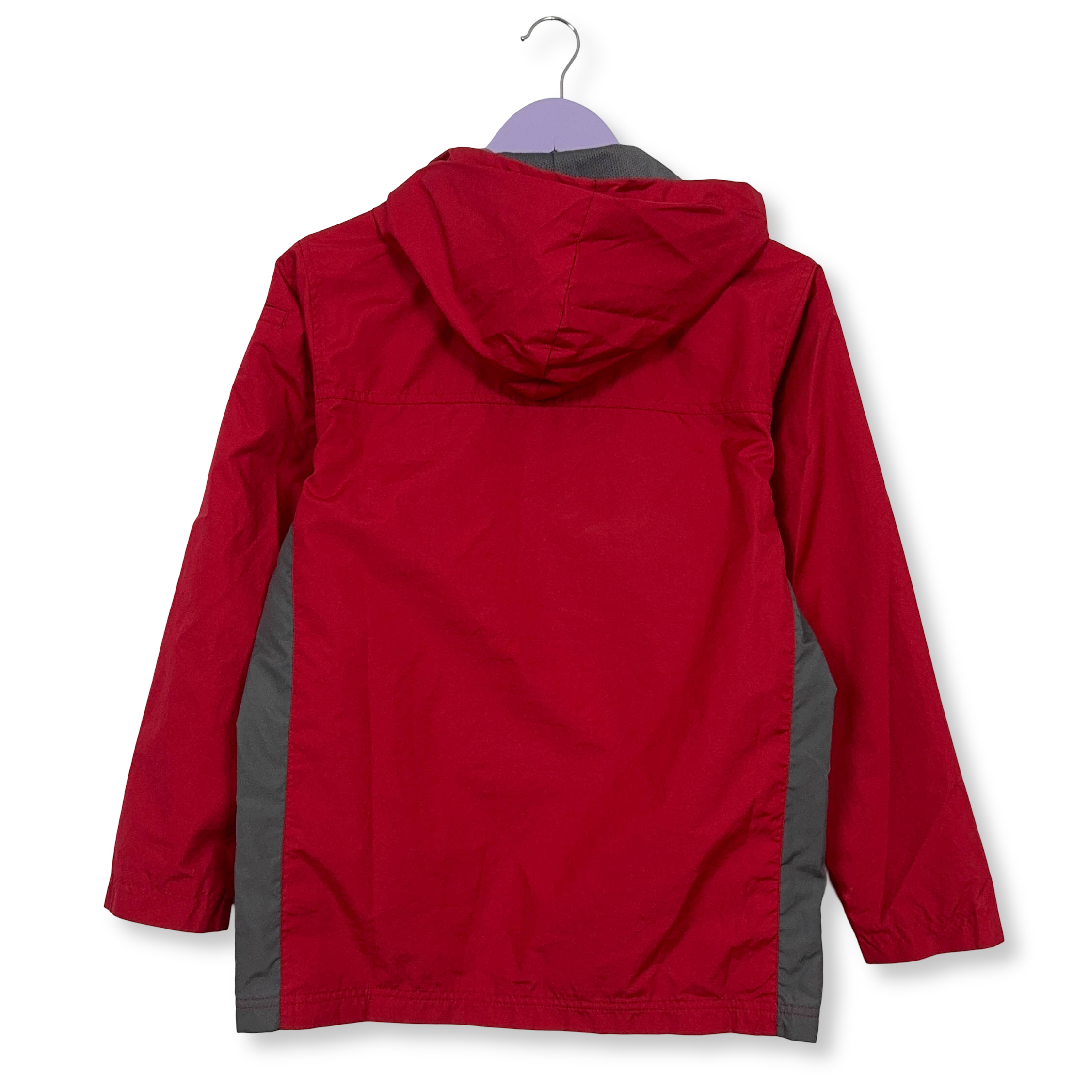 Giacca a vento Nike Vintage rossa con zip anni 00 - Taglia XS uomo