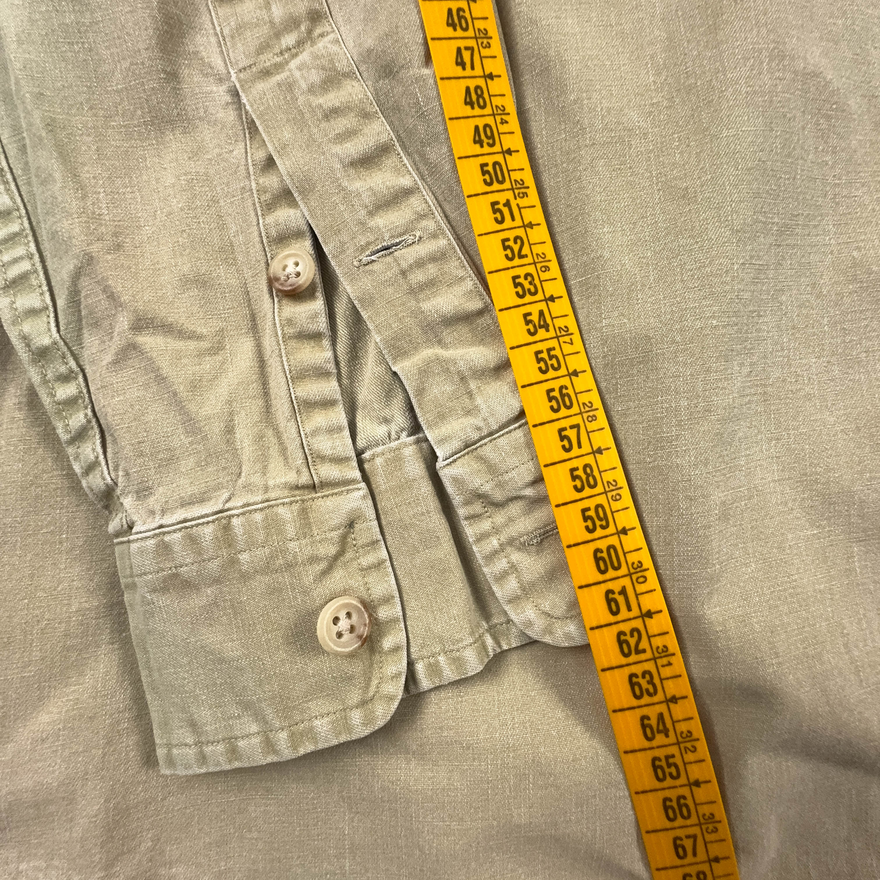 Camicia Ralph Lauren Vintage beige tinta unita - Taglia L uomo