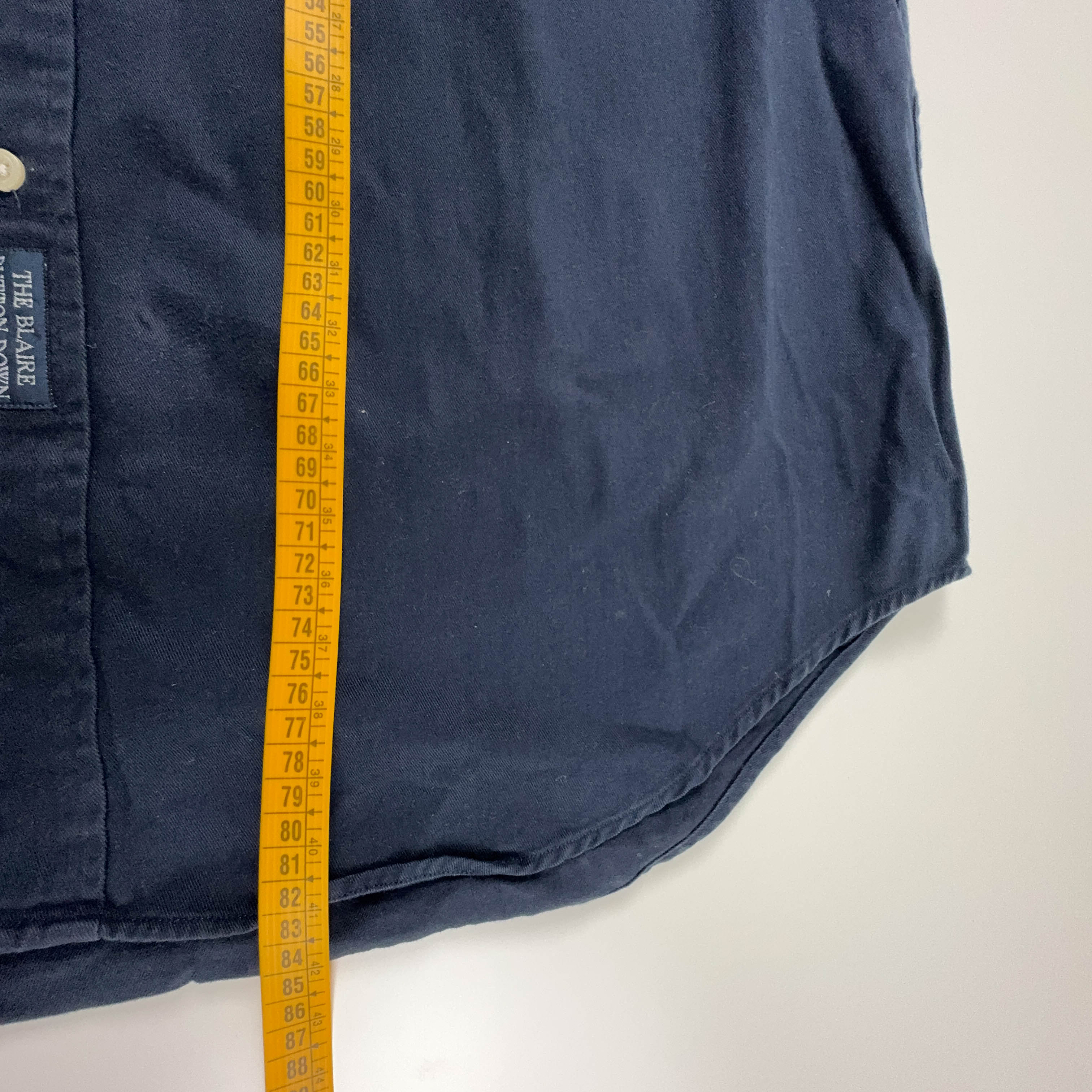 Camicia Ralph Lauren blu scuro Vintage tinta unita - Taglia XL uomo