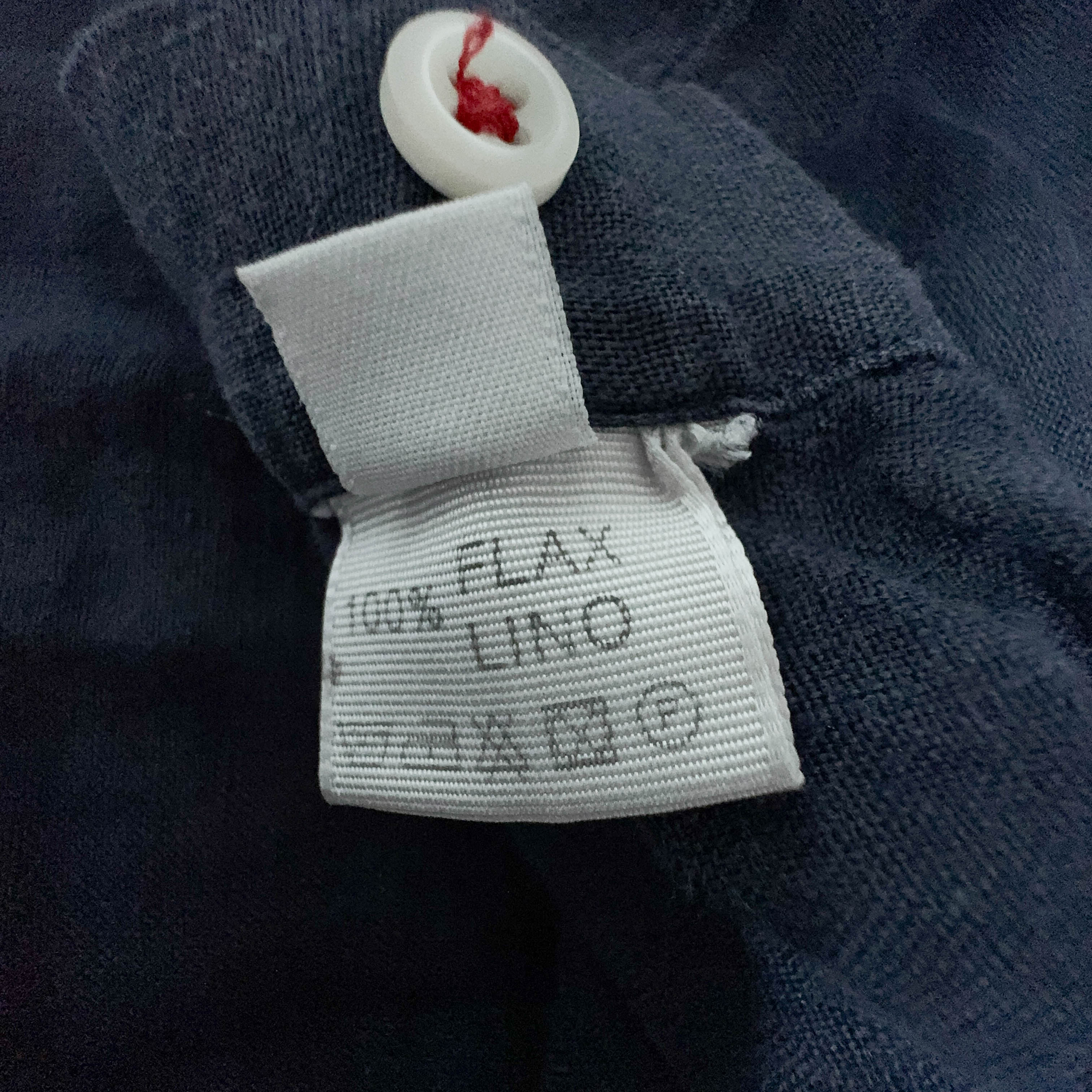 Camicia Ralph Lauren blu scuro Vintage tinta unita - Taglia XL uomo