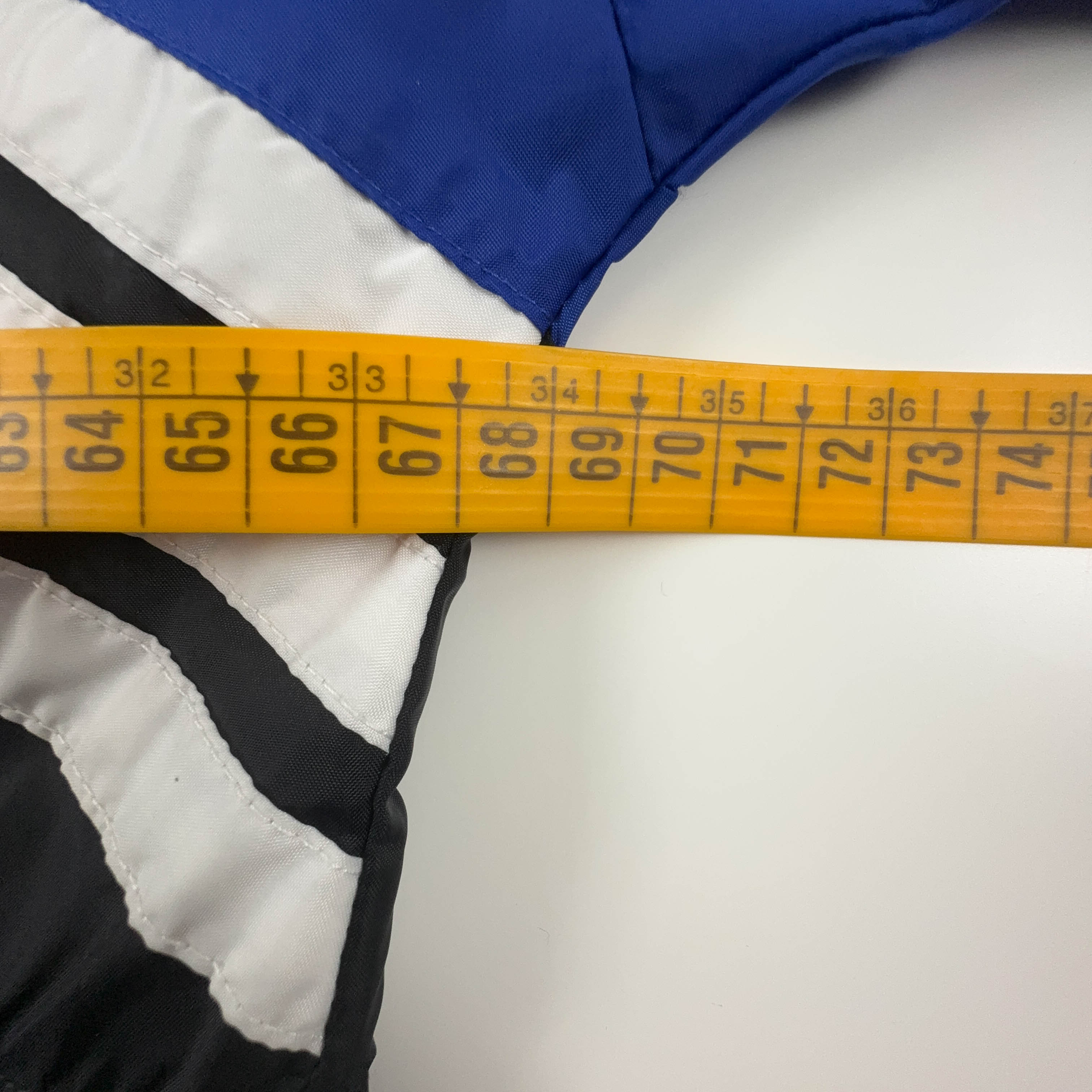 Giacca a vento Adidas Vintage nera e blu con zip anni 90 - Taglia 8 192 uomo