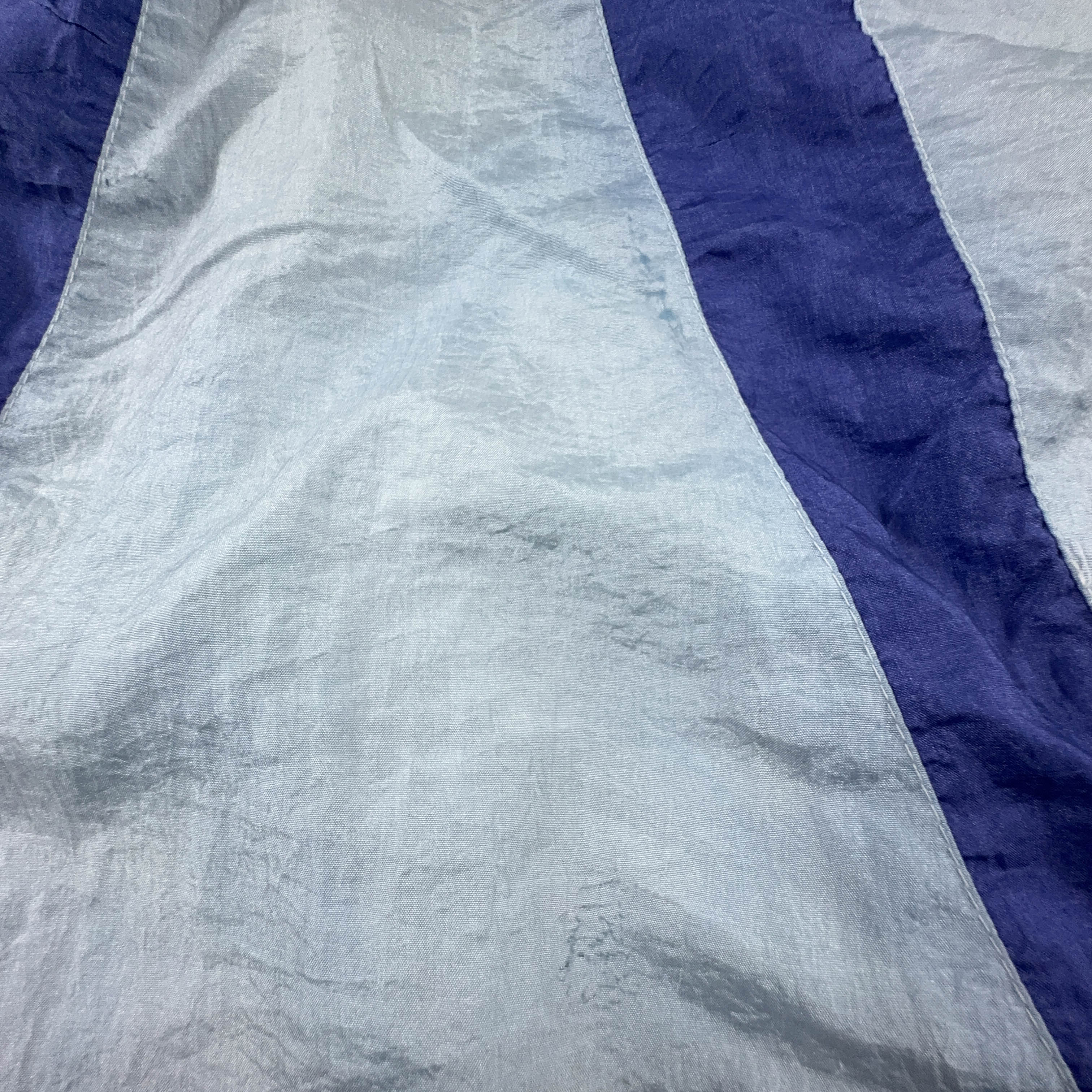 Giacca a vento Puma Vintage azzurra e viola con zip anni 80 - Taglia M uomo