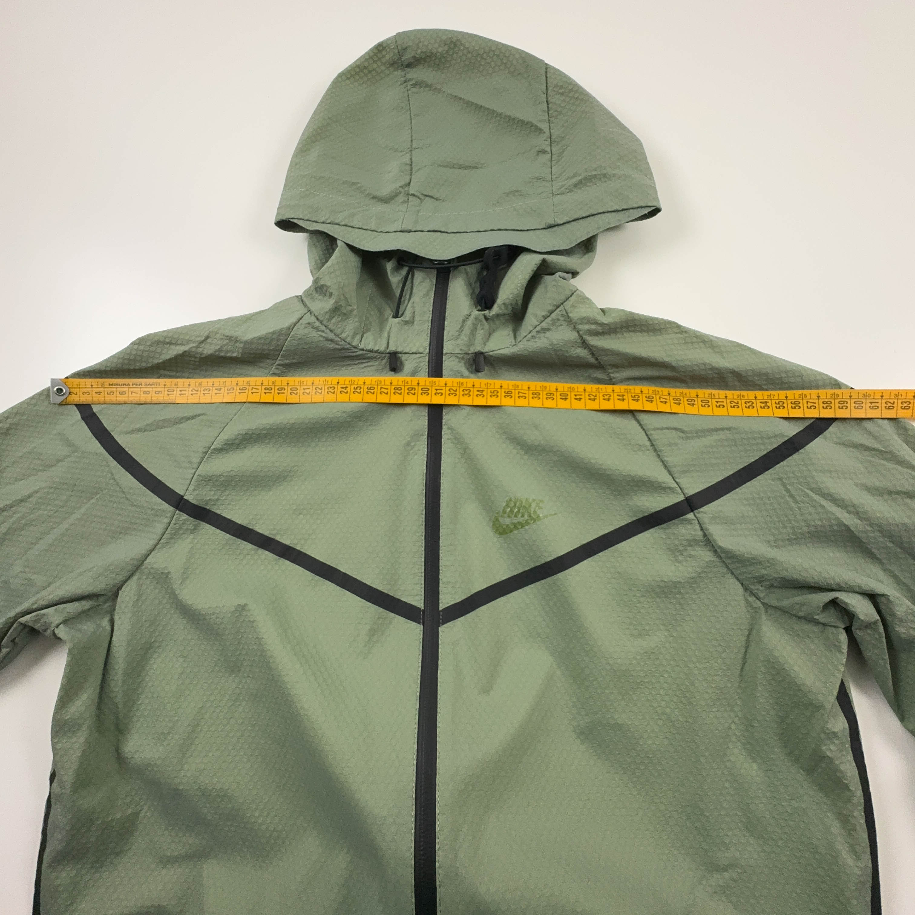 Giacca a vento Nike verde con zip anni 90 - Taglia S uomo