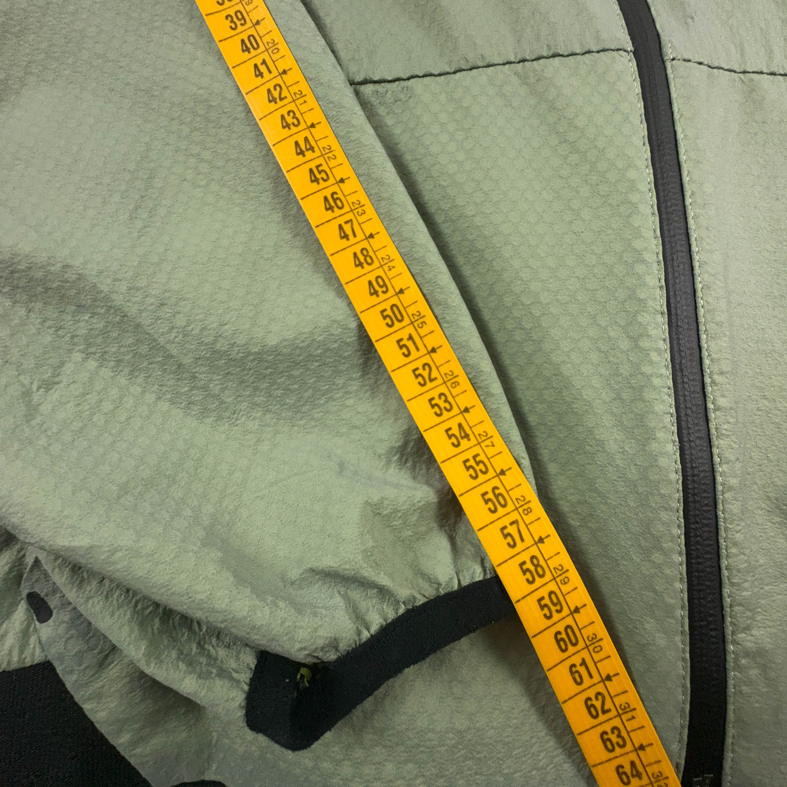 Giacca a vento Nike verde con zip anni 90 - Taglia S uomo