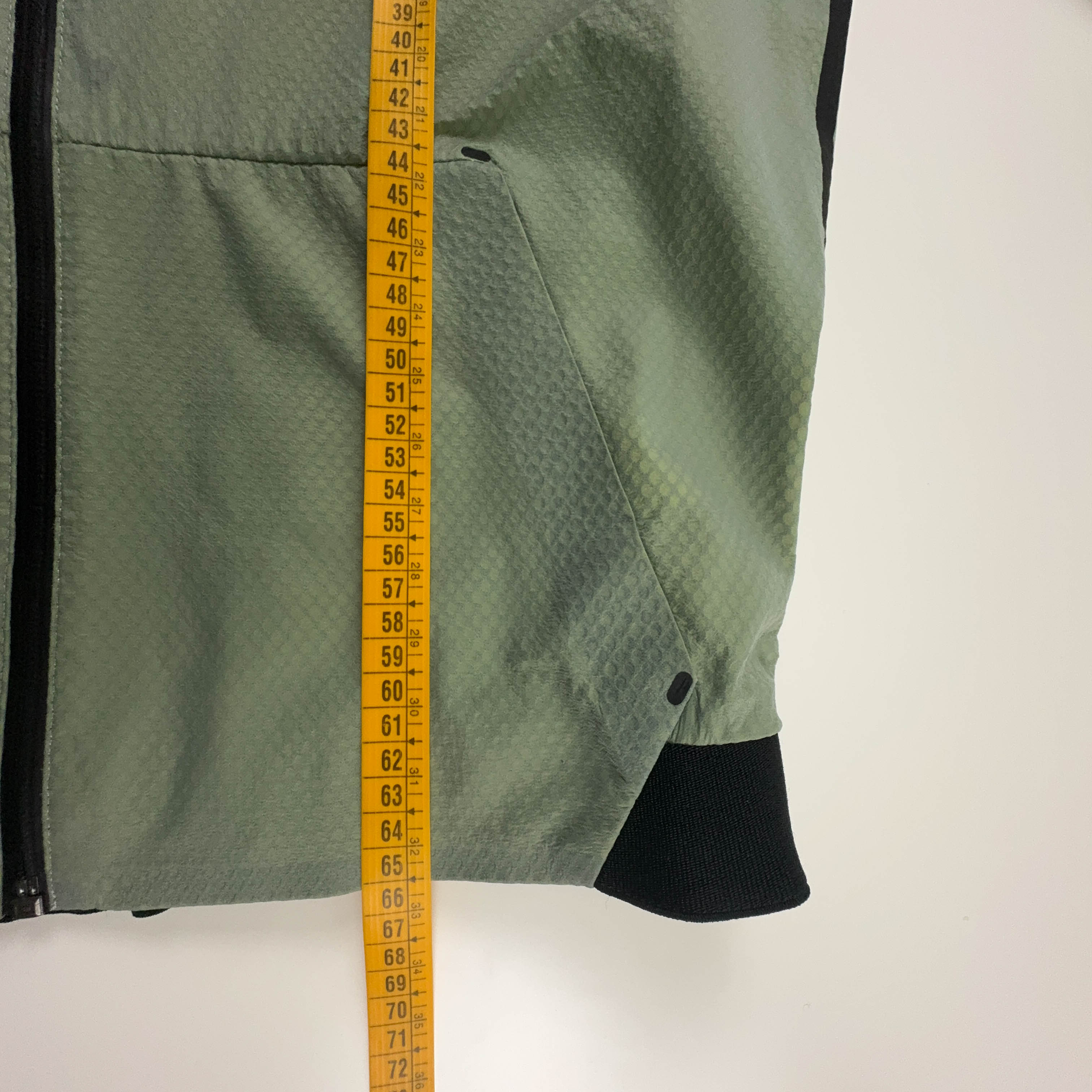 Giacca a vento Nike verde con zip anni 90 - Taglia S uomo