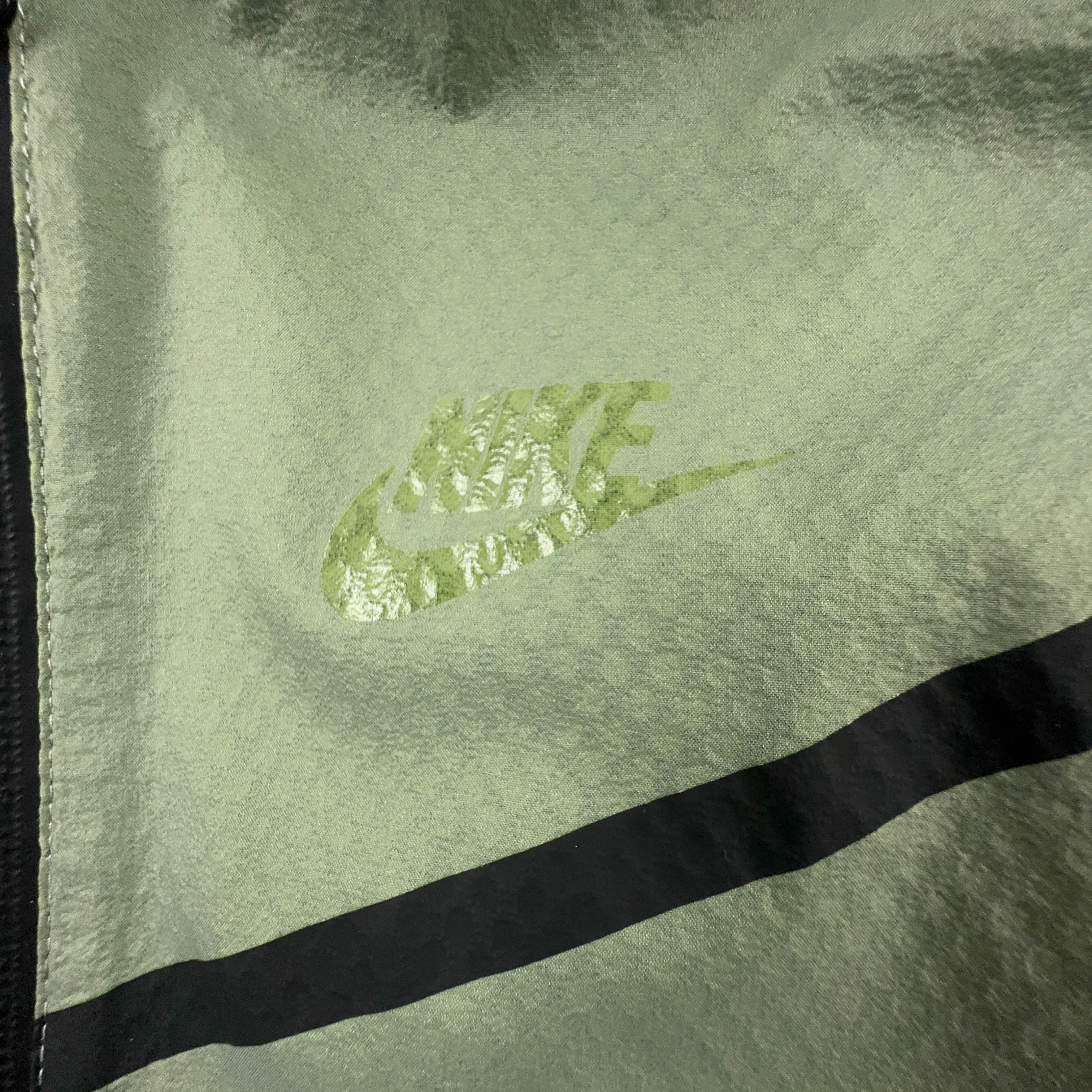 Giacca a vento Nike verde con zip anni 90 - Taglia S uomo