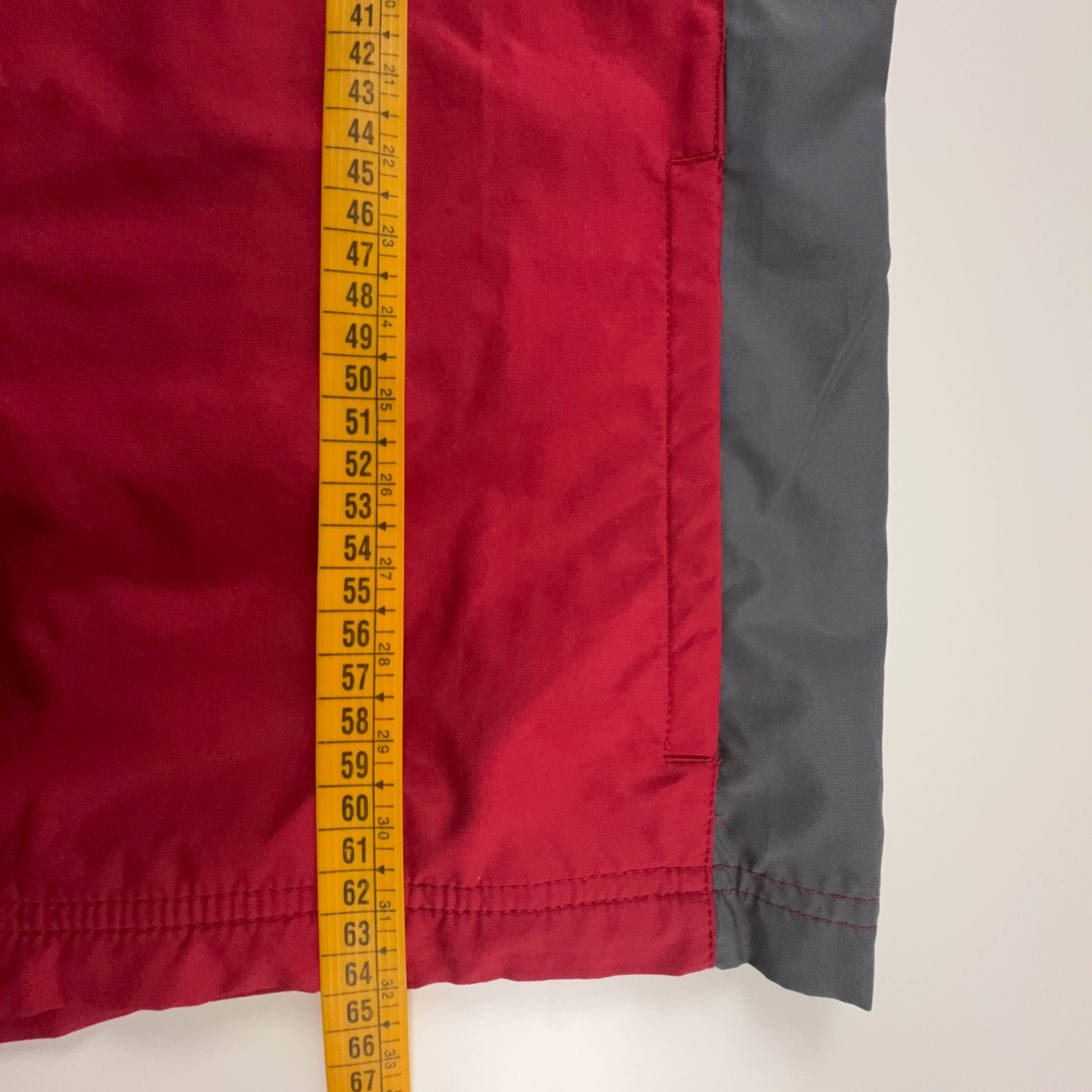 Giacca a vento Nike Vintage rossa con zip anni 00 - Taglia XS uomo