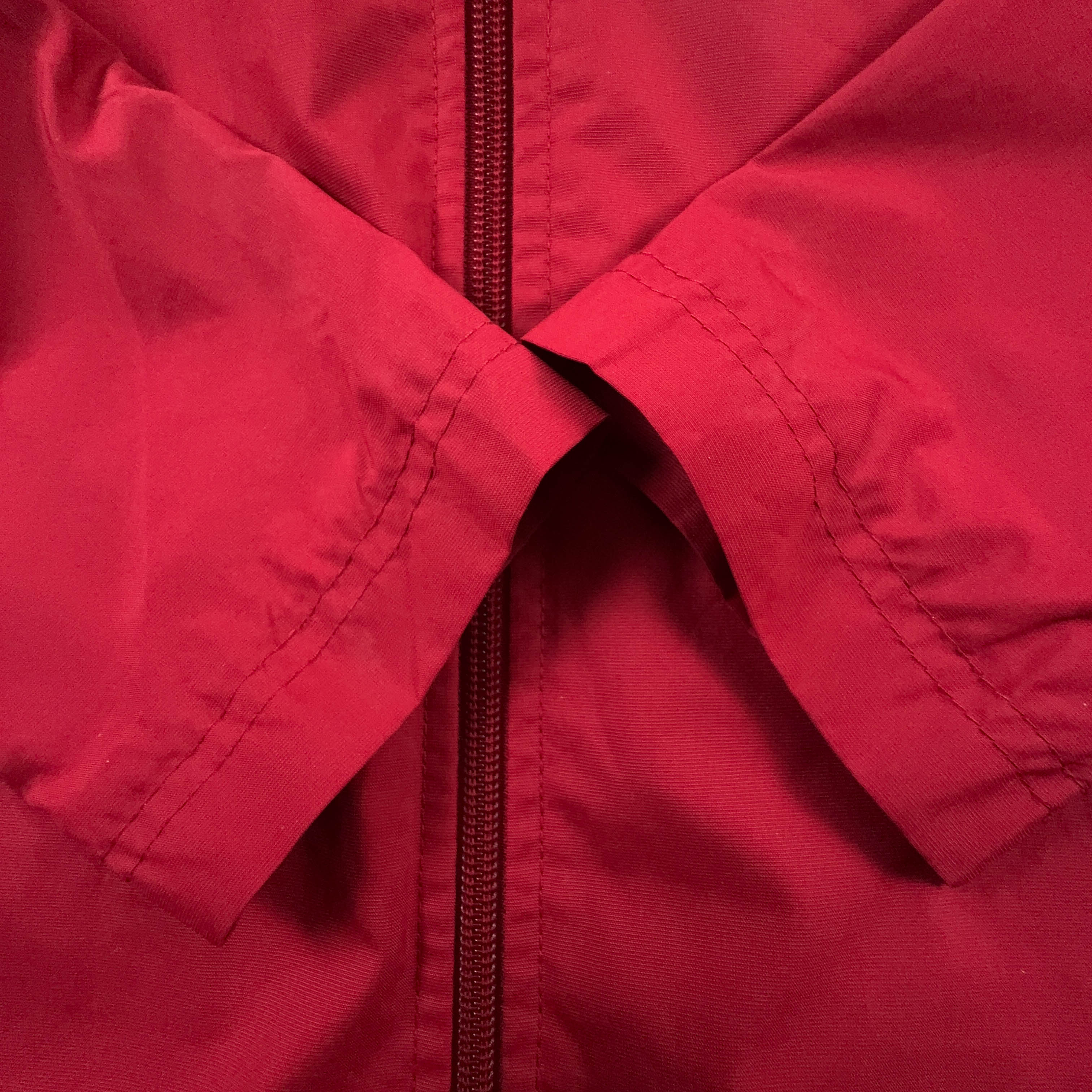 Giacca a vento Nike Vintage rossa con zip anni 00 - Taglia XS uomo