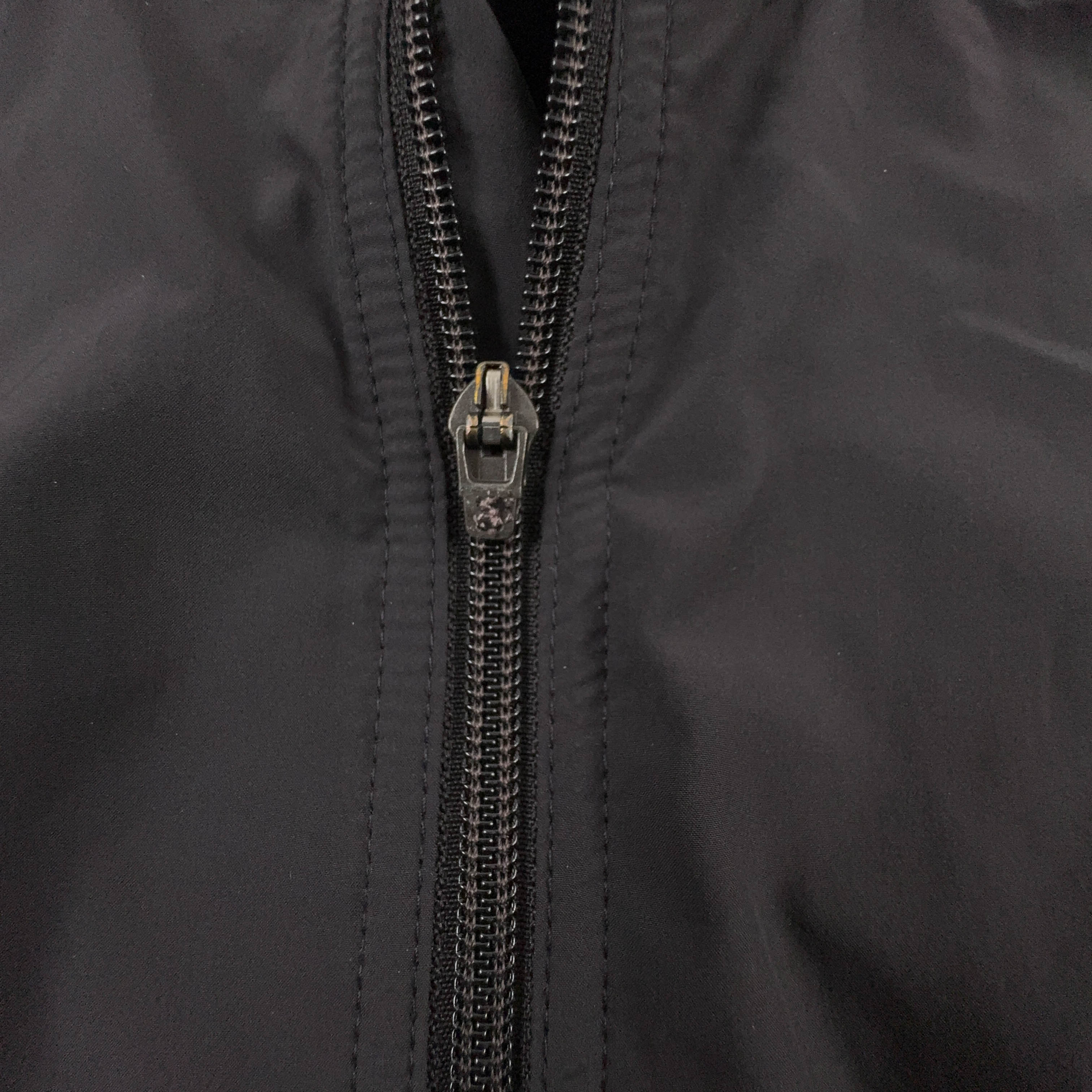 Giacca a vento Adidas Vintage smanicata nera con zip anni 90 00 - Taglia XL uomo