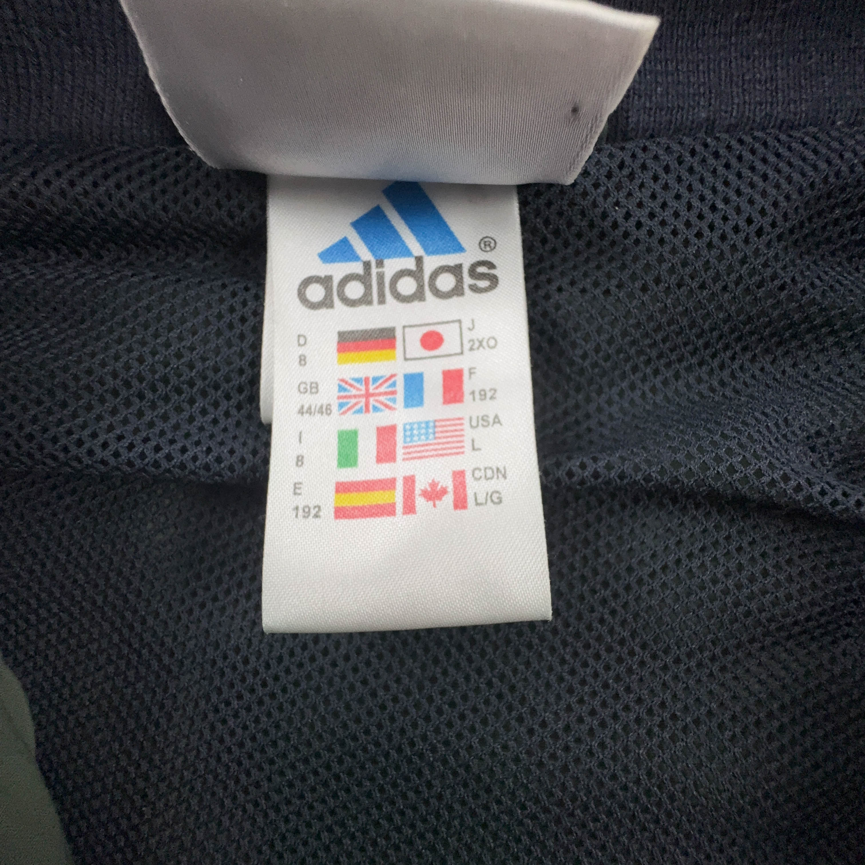 Giacca a vento Adidas Vintage verde con zip anni 90 00 - Taglia 8 192 uomo