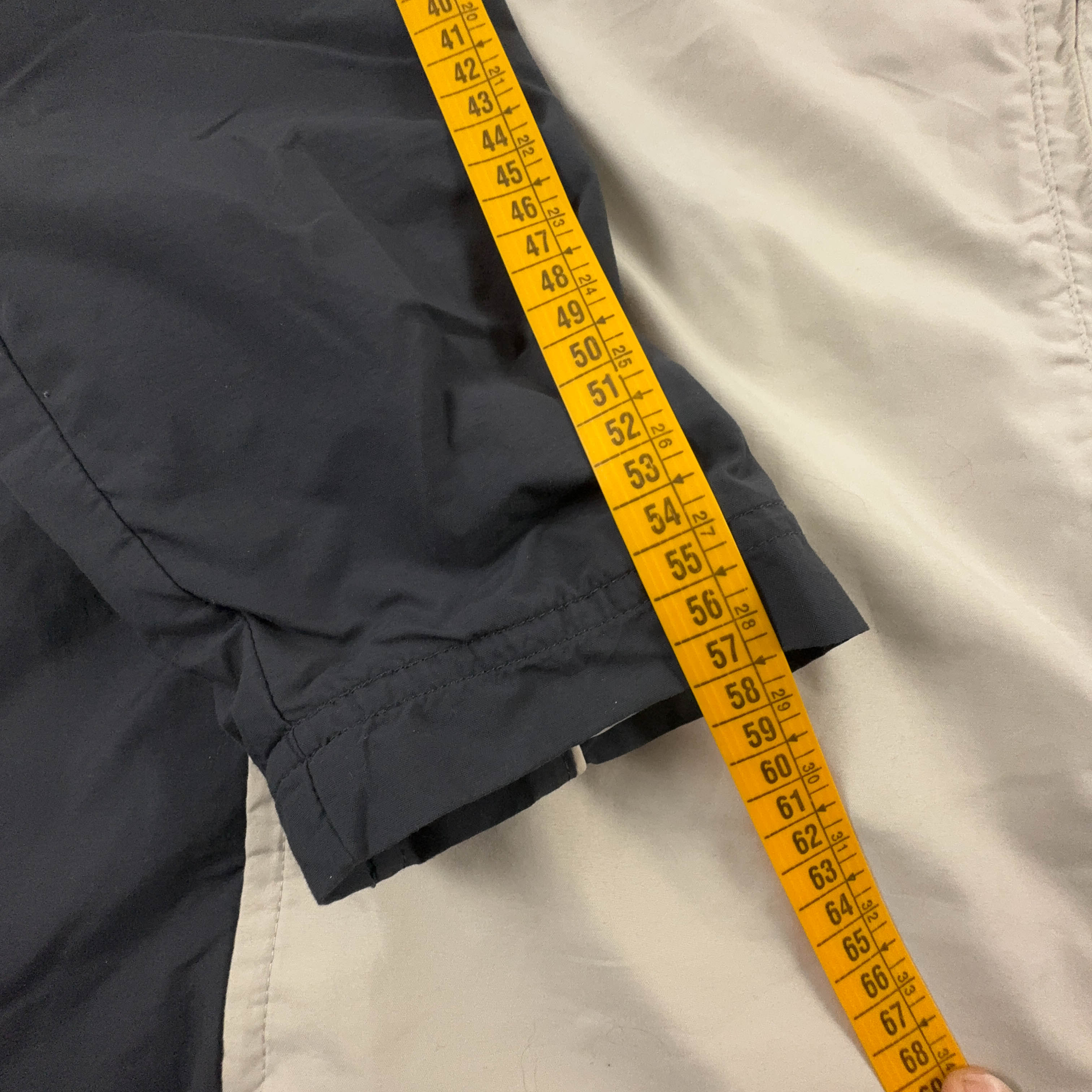 Giacca a vento Nike Vintage nera e beige con zip anni 90 - Taglia M/L 178 uomo